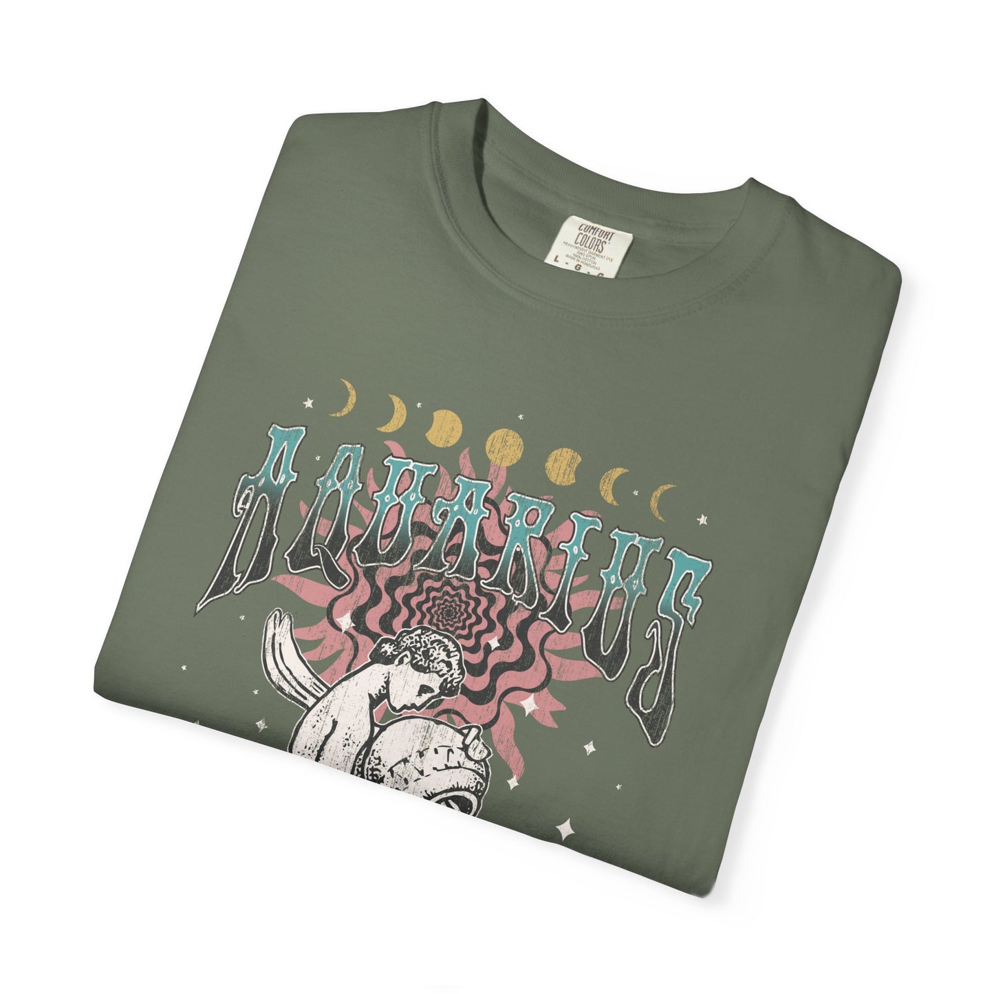Aquarius Shirt Trendy Zodiac Comfort Colors Graphic T shirt Astrology Tee Vintage Aquarius Birthday Gift