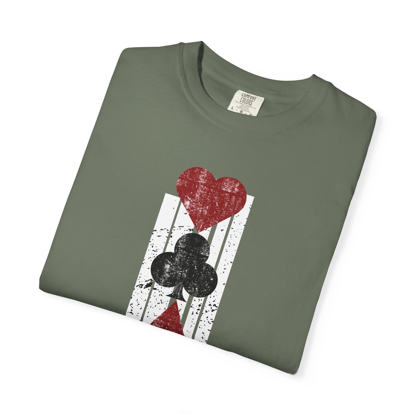 Queen Of Hearts Retro Shirt Vegas Gambling 80's Shirt Vacation Tee Unisex Garment-Dyed T-shirt Comfort Colors Shirt For Vegas Trip