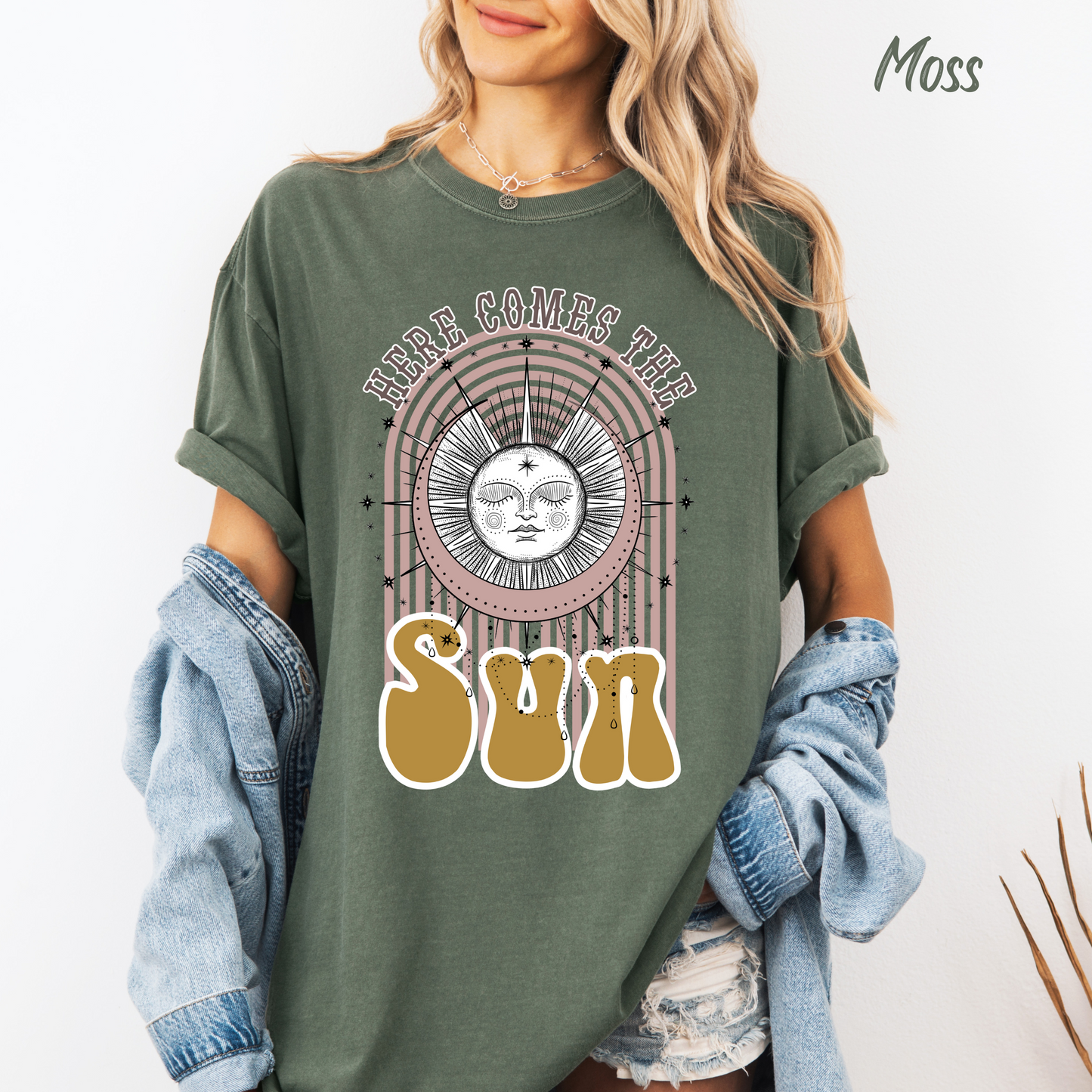 Here Comes The Sun T-Shirt Beach Tee Comfort Colors T-shirt Retro Shirt Boho Tee Hippie t-shirt