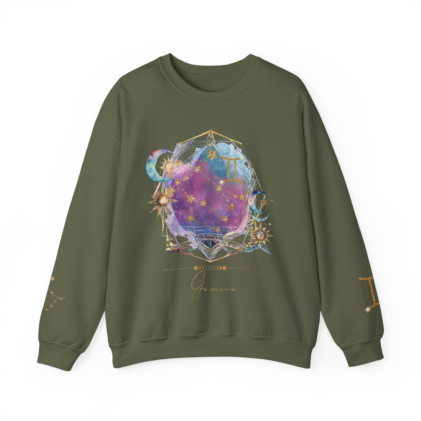 Gemini Sweatshirt Virgo Gift Unisex Astrology Sweatshirt Vintage Gemini Shirt Retro Boho Celestial Sweatshirt Gemini Birthday Zodiac Shirt
