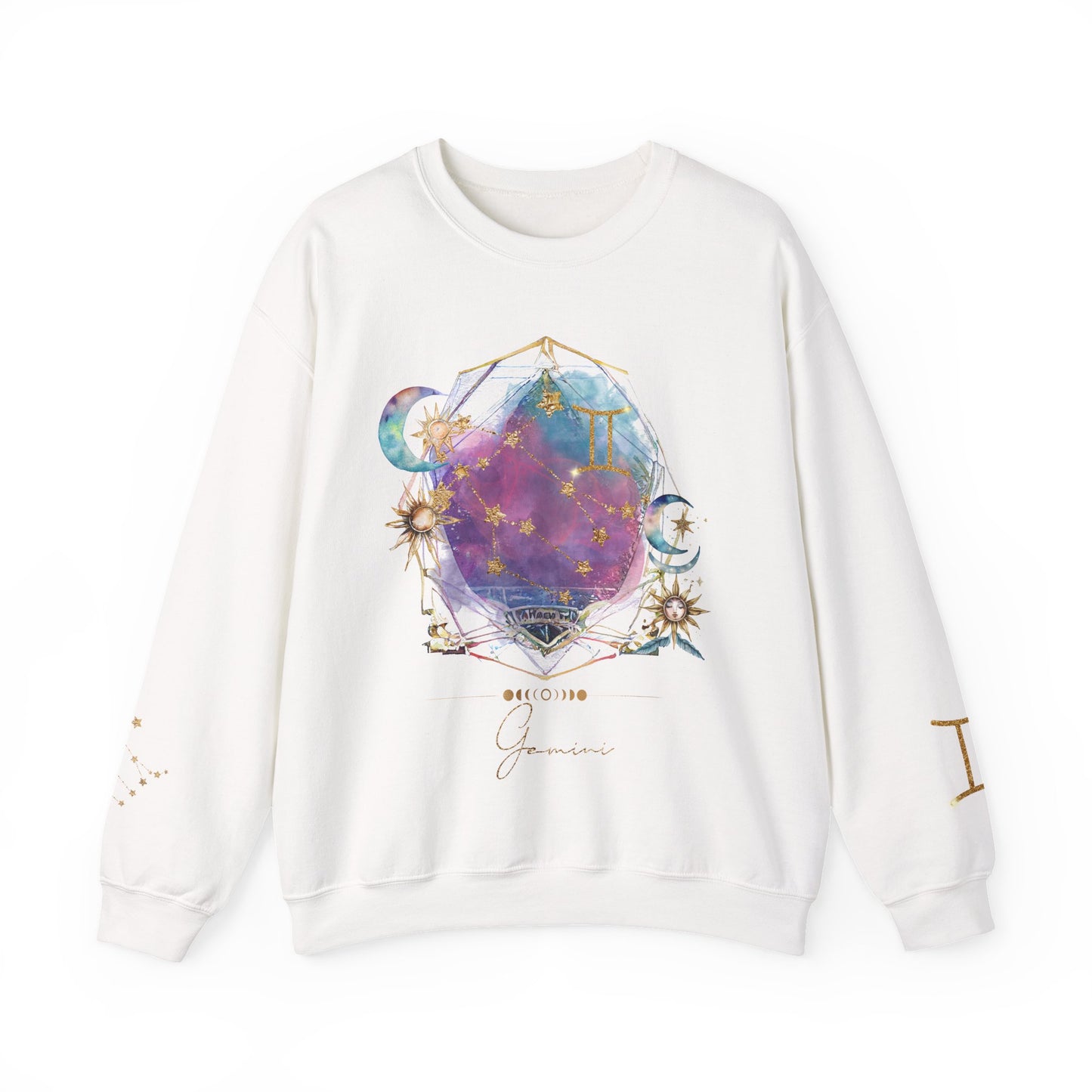 Gemini Sweatshirt Virgo Gift Unisex Astrology Sweatshirt Vintage Gemini Shirt Retro Boho Celestial Sweatshirt Gemini Birthday Zodiac Shirt