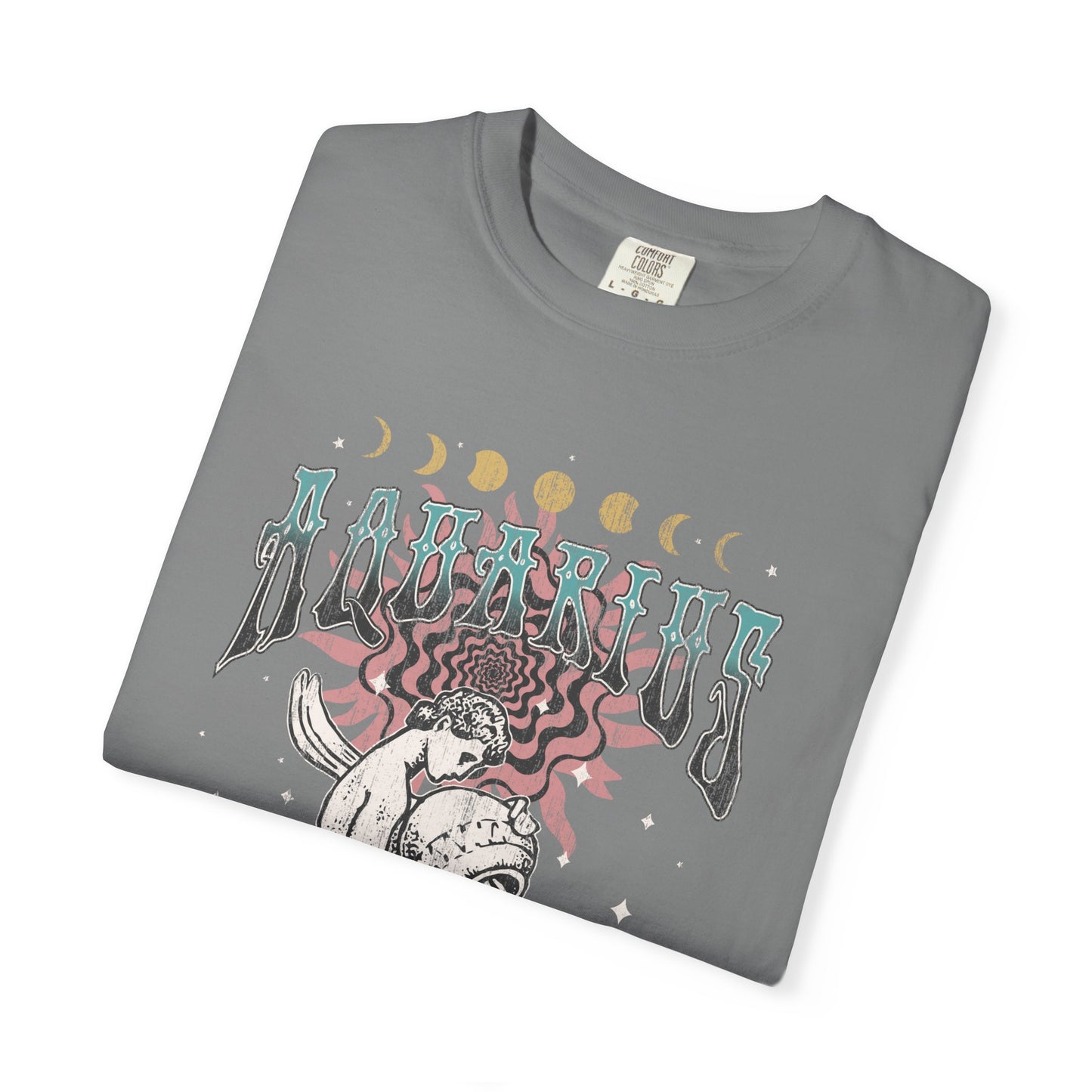 Aquarius Shirt Trendy Zodiac Comfort Colors Graphic T shirt Astrology Tee Vintage Aquarius Birthday Gift