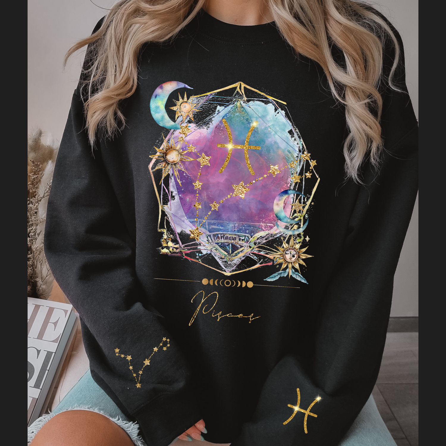 Print On Demand Unisex Heavy Blended Crewneck Sweatshirts / Gilden 18000
