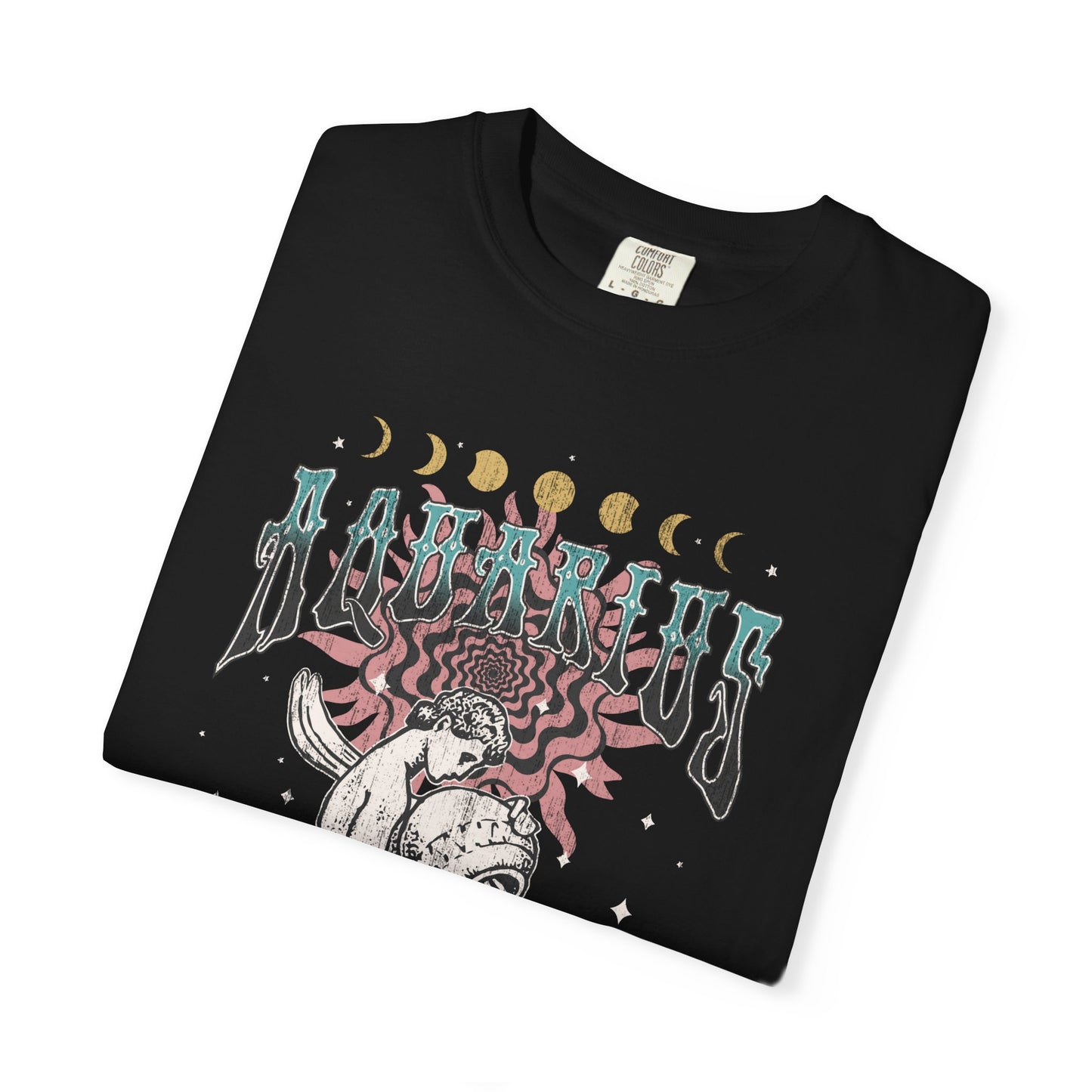 Aquarius Shirt Trendy Zodiac Comfort Colors  Graphic T shirt Astrology Tee Vintage Aquarius Birthday Gift