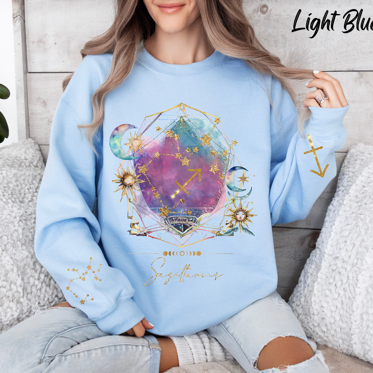 Sagittarius Sweatshirt Sagittarius Gift Astrology Sweatshirt Vintage Sagittarius Shirt Retro Boho Celestial Sweatshirt Sagittarius Birthday