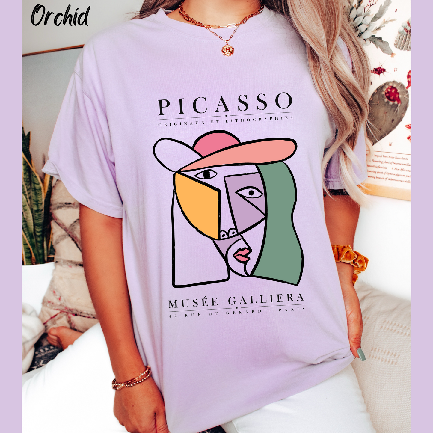 Picasso Shirt  For Women Trendy Vintage Tee Modern Art Graphic t shirt Picasso Art Print Tee Urban Boho Glamour Artsy T-shirt