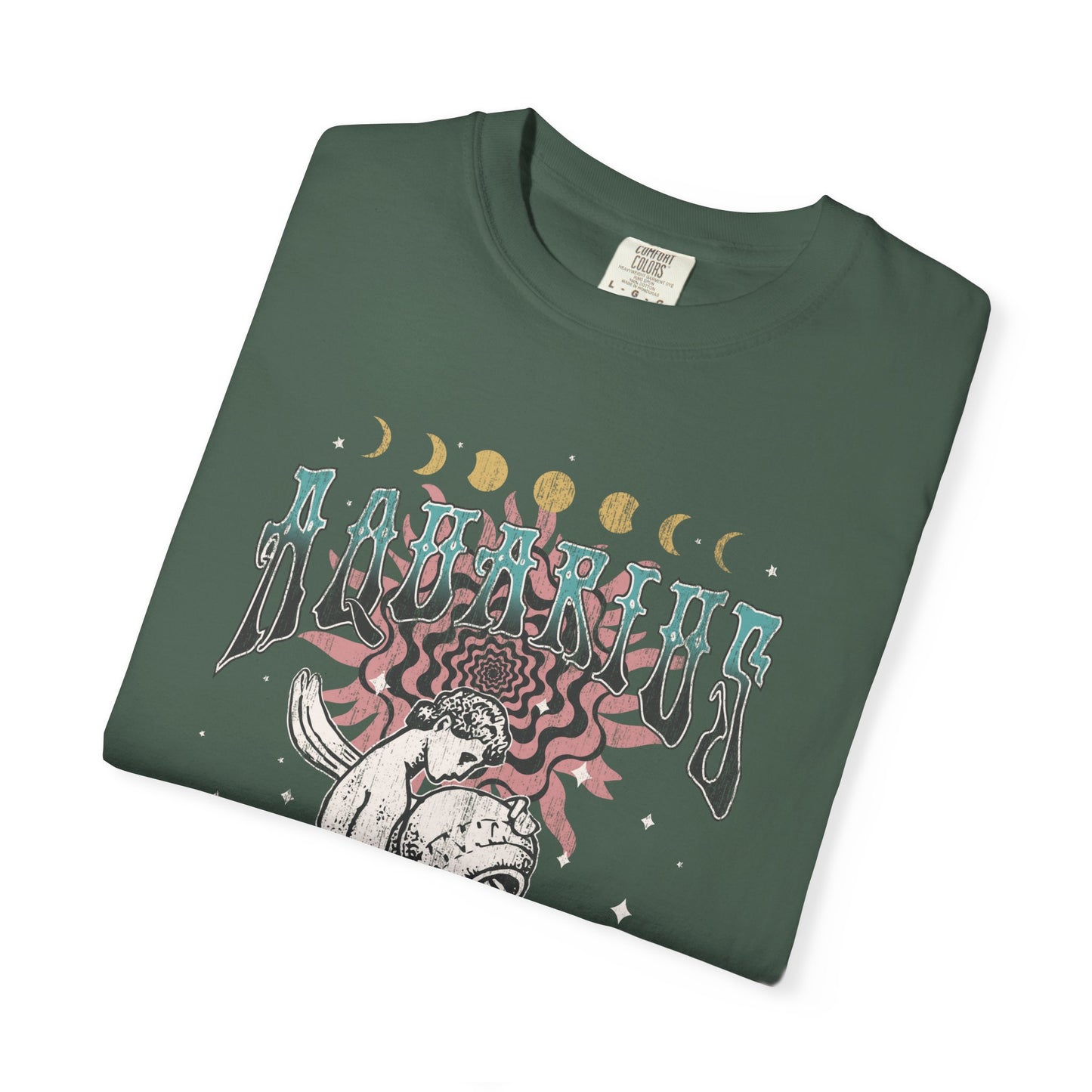 Aquarius Shirt Trendy Zodiac Comfort Colors  Graphic T shirt Astrology Tee Vintage Aquarius Birthday Gift