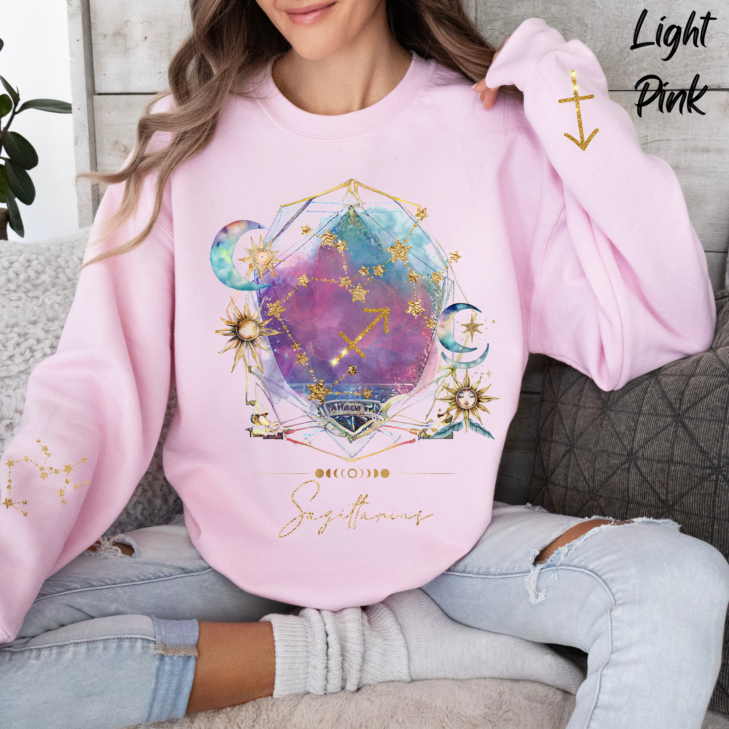 Sagittarius Sweatshirt Sagittarius Gift Astrology Sweatshirt Vintage Sagittarius Shirt Retro Boho Celestial Sweatshirt Sagittarius Birthday