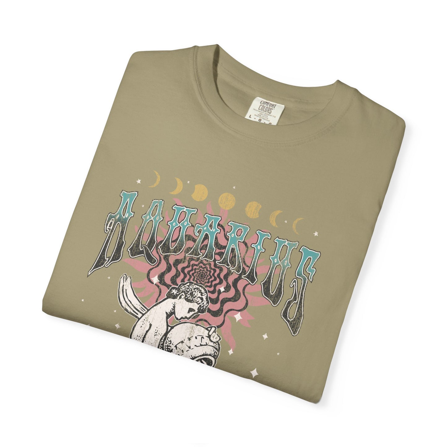 Aquarius Shirt Trendy Zodiac Comfort Colors  Graphic T shirt Astrology Tee Vintage Aquarius Birthday Gift