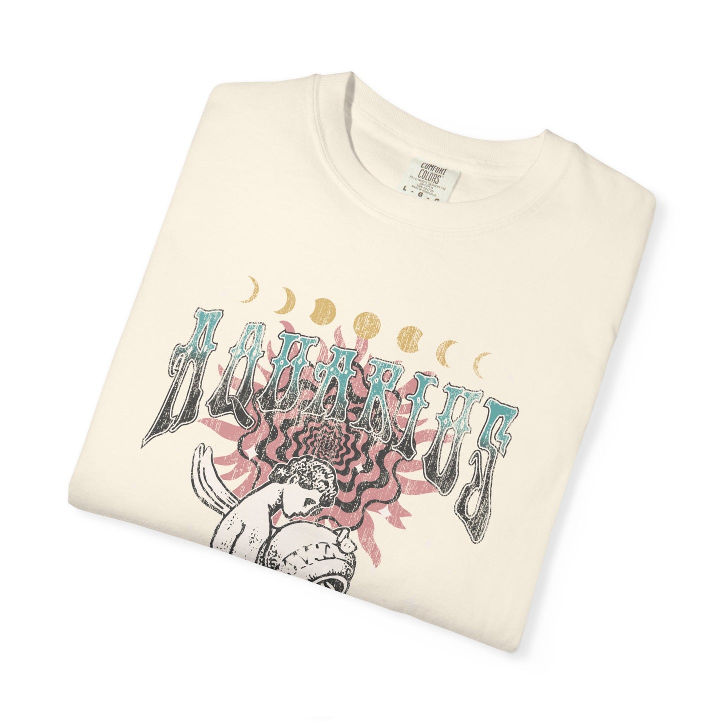 Aquarius Shirt Trendy Zodiac Comfort Colors  Graphic T shirt Astrology Tee Vintage Aquarius Birthday Gift