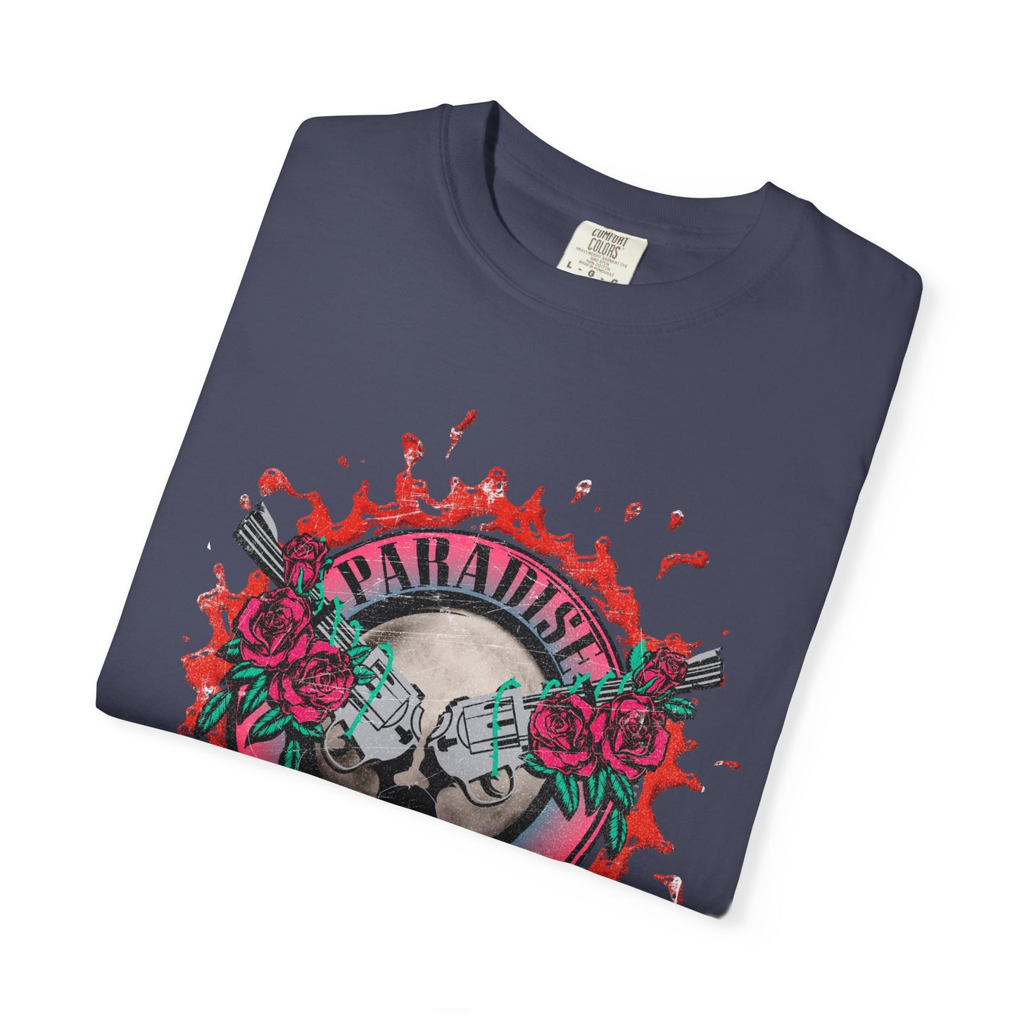Paradise City Shirt 80s Graffiti Paint Retro Graphic Tee Comfort Color Shirt Concert Tee Trendy Festival Rocker T-shirt