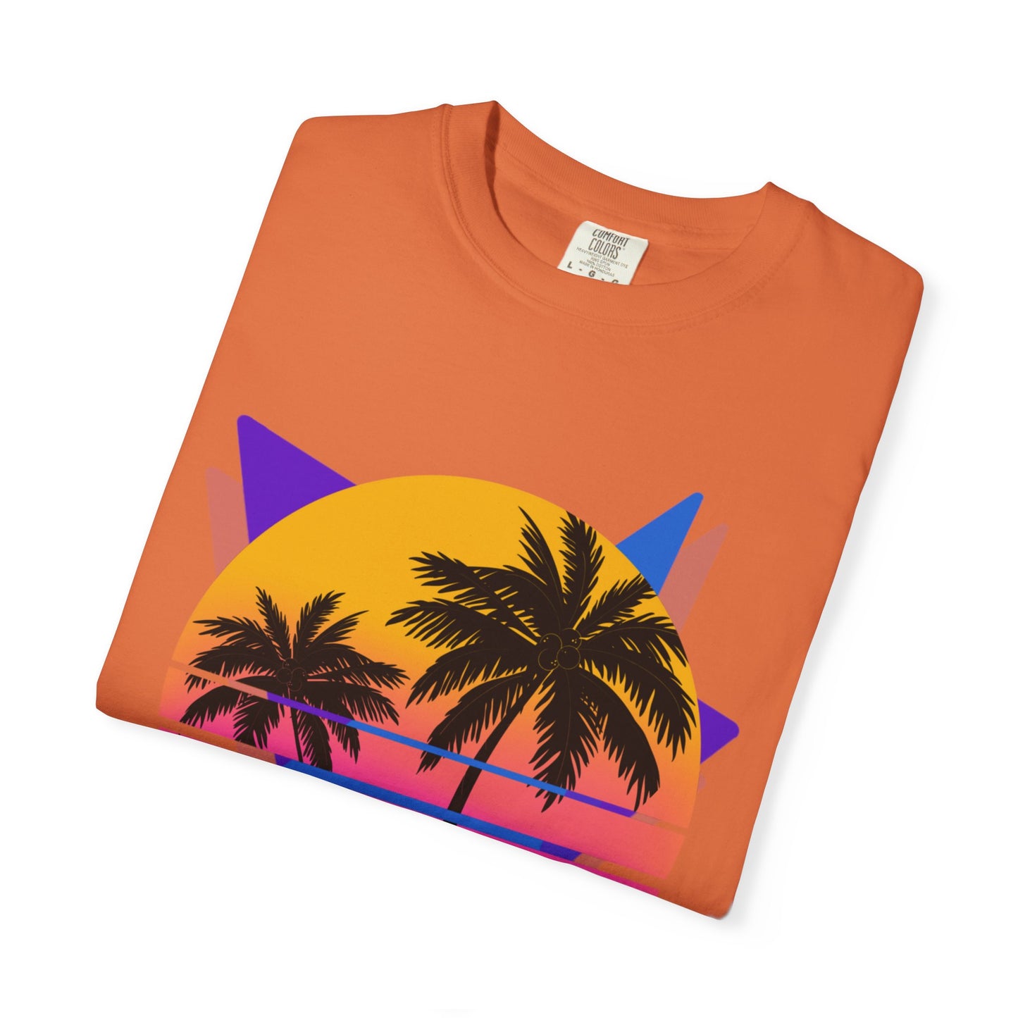 Neon Shirt Comfort Colors Shirt Retro 80's Palm Tree  Gifts For Her  Women Trendy Beach Vacation Tee Birthday Gift Teen