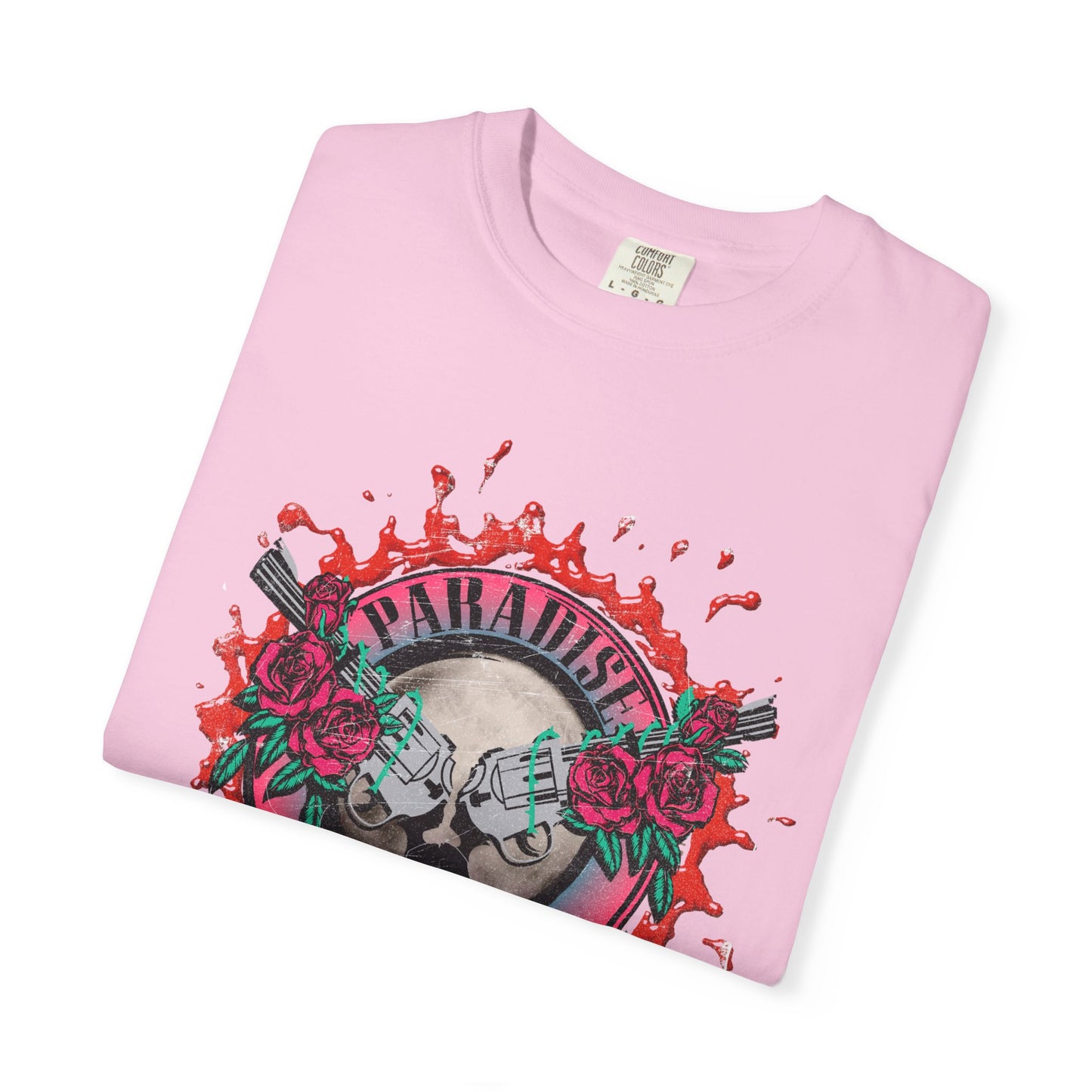 Paradise City Shirt 80s Graffiti Paint Retro Graphic Tee Comfort Color Shirt Concert Tee Trendy Festival Rocker T-shirt