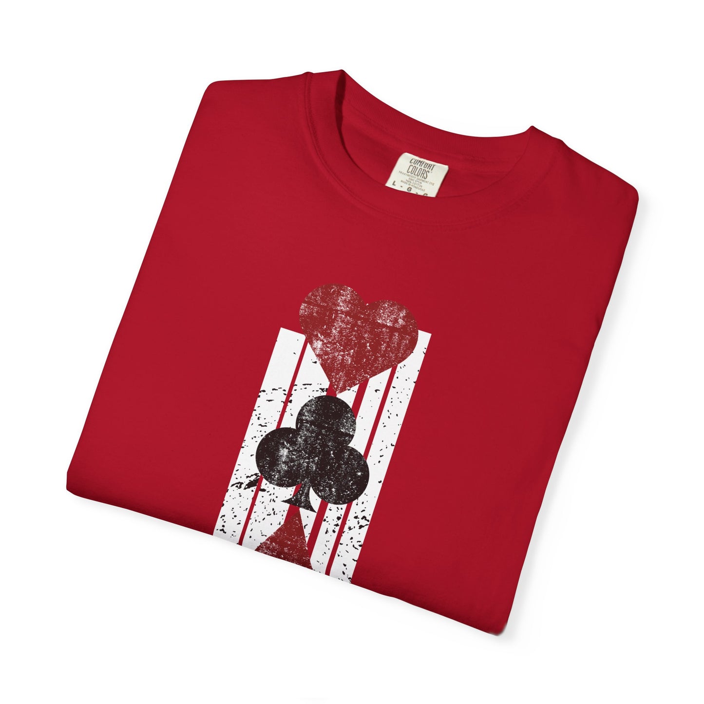 Queen Of Hearts Retro Shirt Vegas Gambling 80's Shirt Vacation Tee Unisex Garment-Dyed T-shirt Comfort Colors Shirt For Vegas Trip