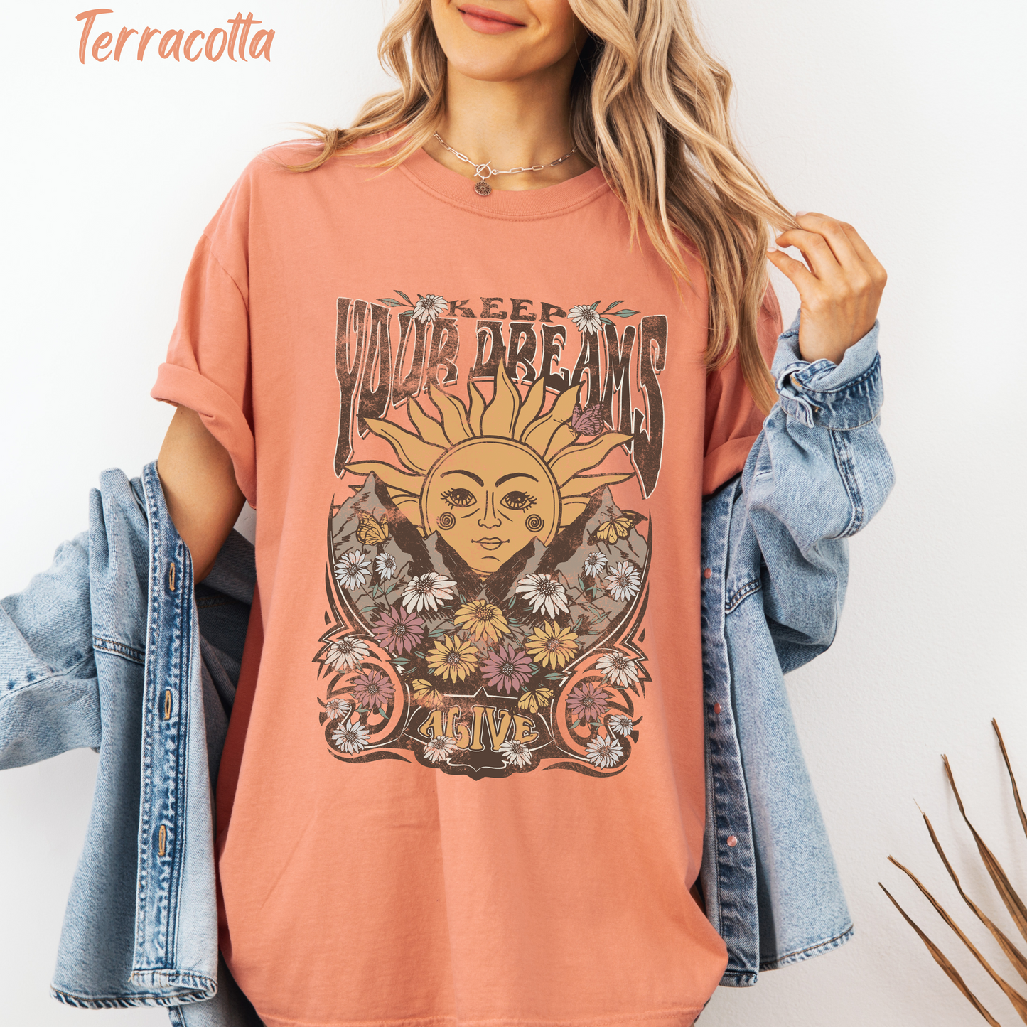 Keep Your Dreams Alive Beach Tee Comfort Color T-shirt Retro Shirt Boho Tee Hippie t-shirt