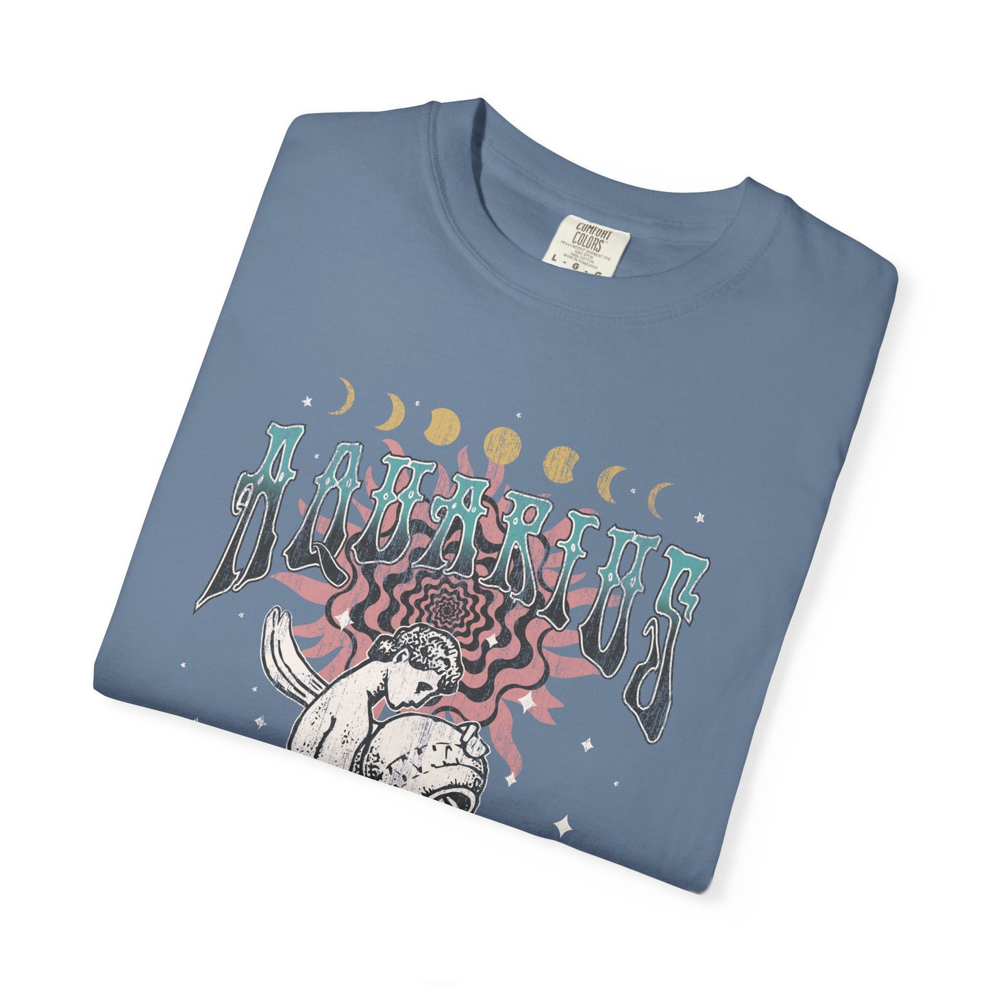 Aquarius Shirt Trendy Zodiac Comfort Colors  Graphic T shirt Astrology Tee Vintage Aquarius Birthday Gift