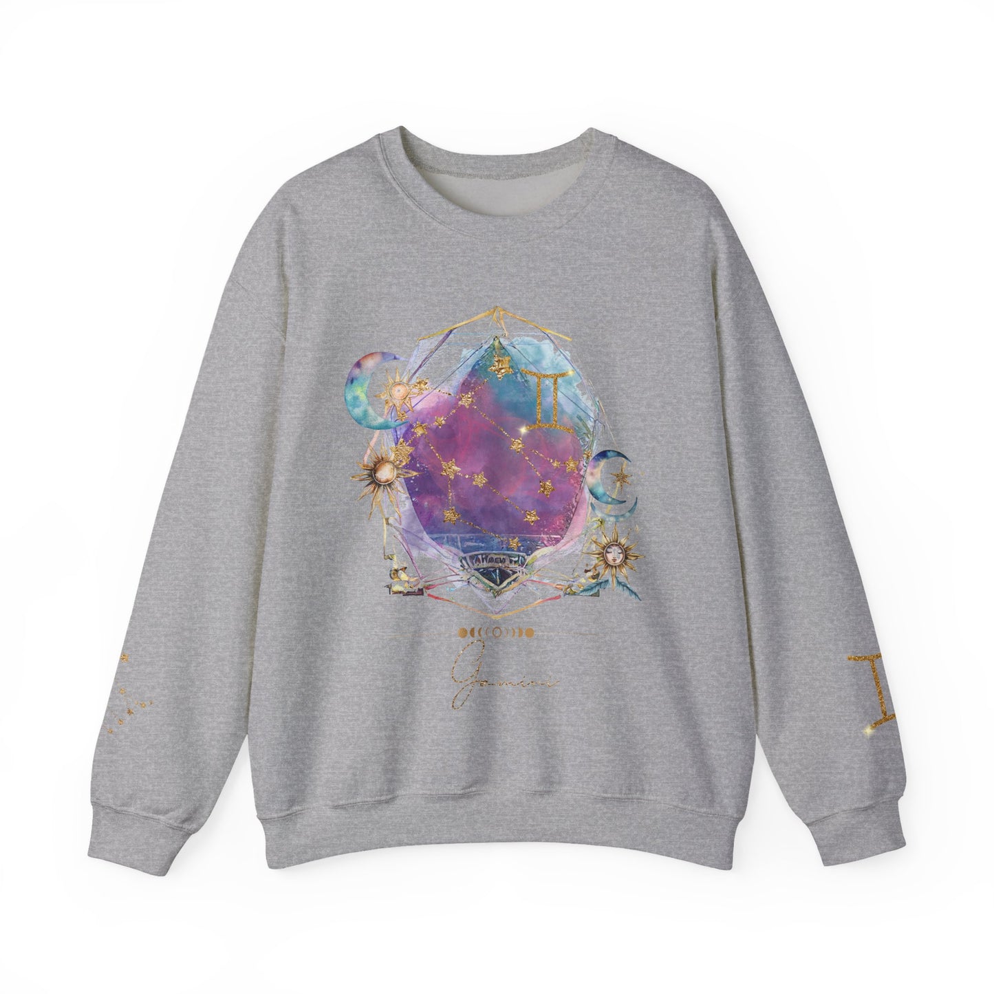 Gemini Sweatshirt Virgo Gift Unisex Astrology Sweatshirt Vintage Gemini Shirt Retro Boho Celestial Sweatshirt Gemini Birthday Zodiac Shirt