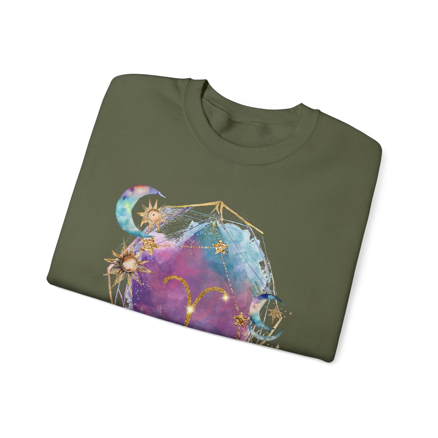 Aries Sweatshirt Aries Gift Astrology Sweatshirt Vintage Aries Zodiac Shirt Retro Boho Celestial Sweatshirt Aries Birthday Horoscope Gifts