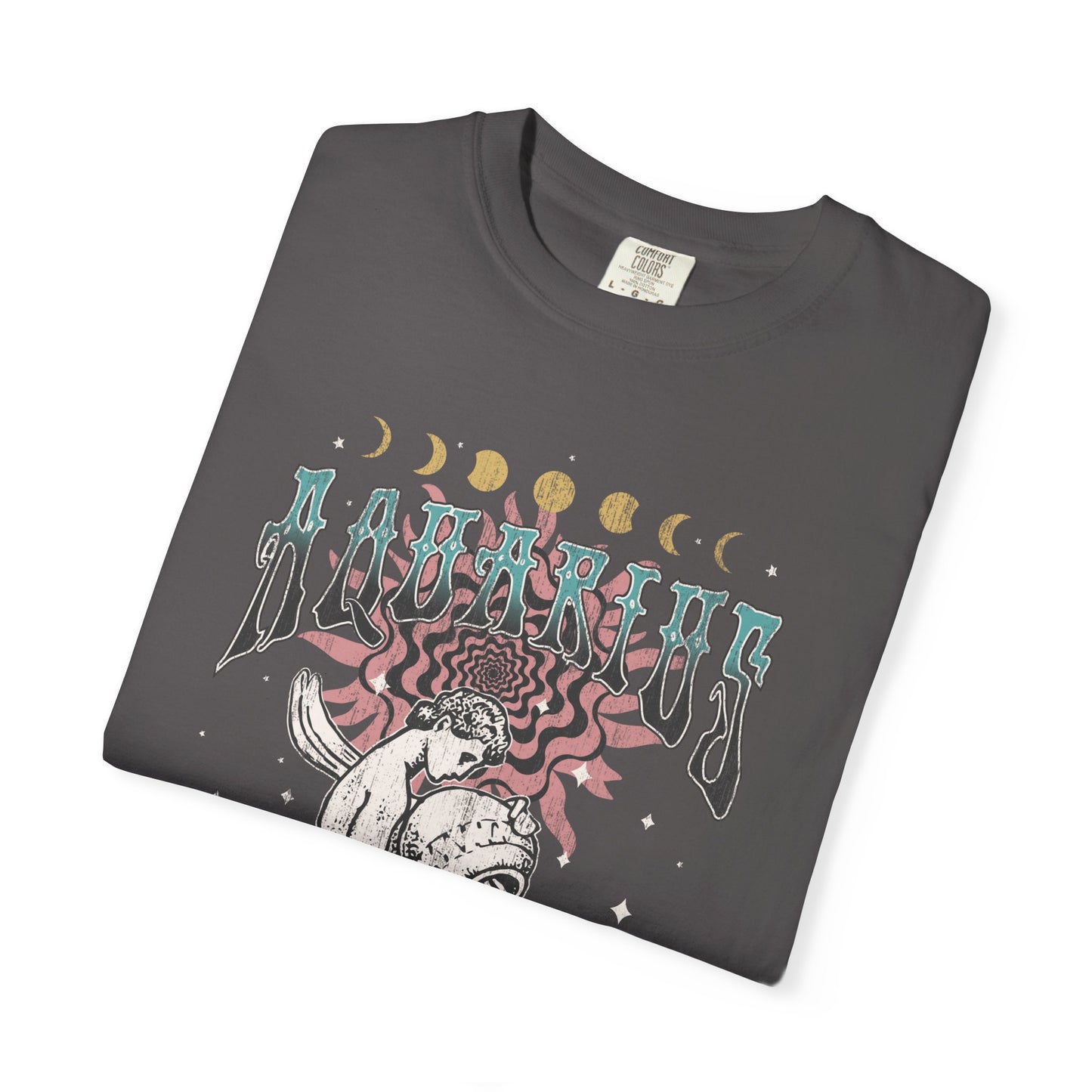 Aquarius Shirt Trendy Zodiac Comfort Colors  Graphic T shirt Astrology Tee Vintage Aquarius Birthday Gift