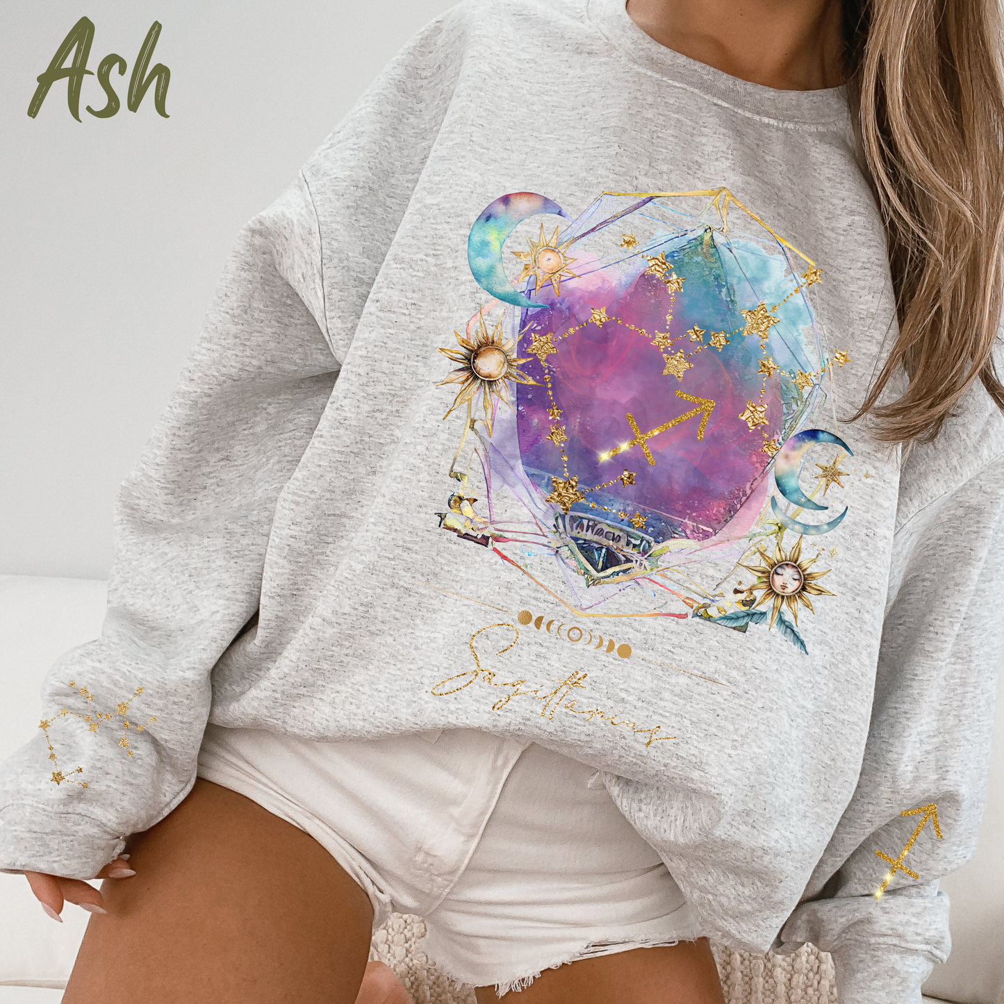 Sagittarius Sweatshirt Sagittarius Gift Astrology Sweatshirt Vintage Sagittarius Shirt Retro Boho Celestial Sweatshirt Sagittarius Birthday