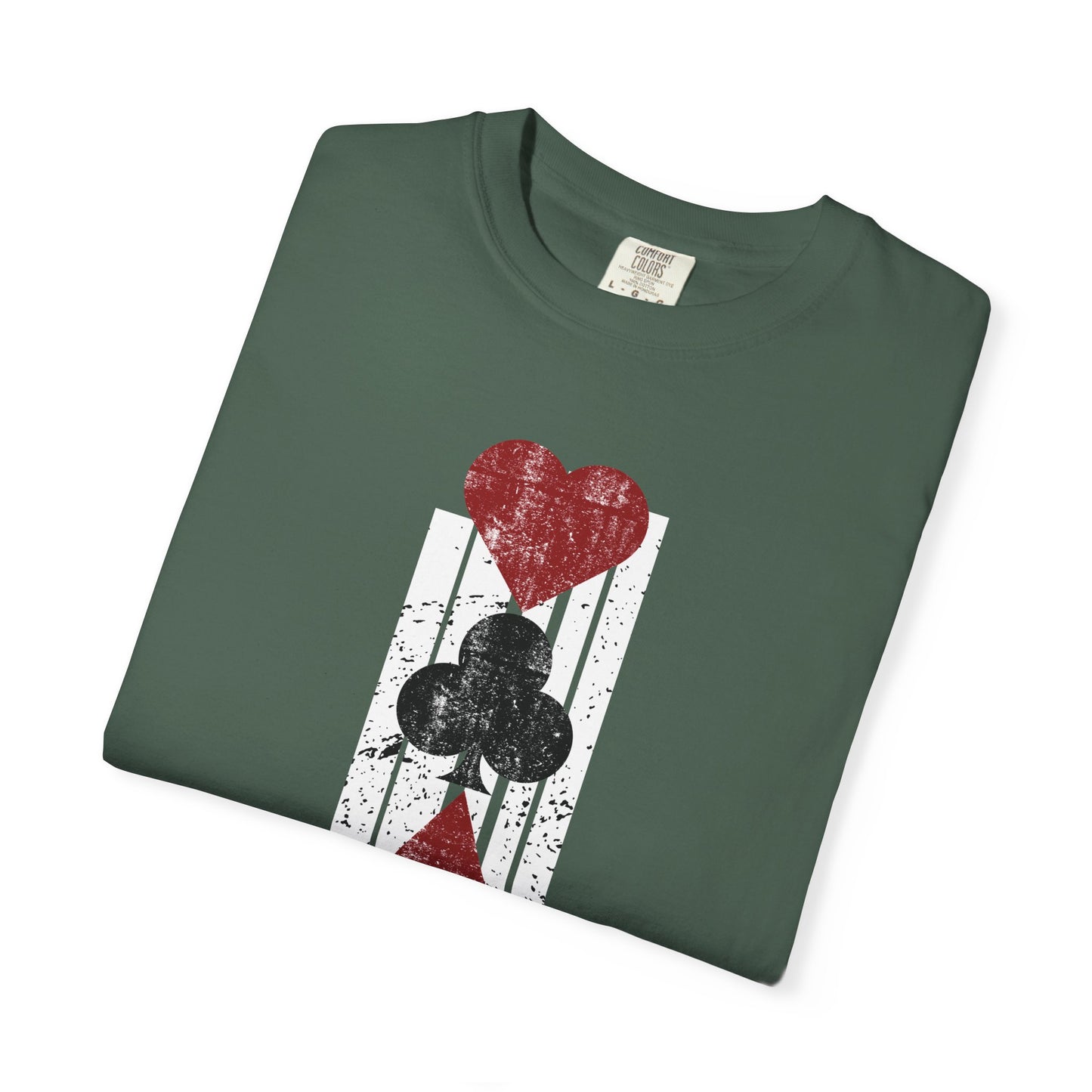 Queen Of Hearts Retro Shirt Vegas Gambling 80's Shirt Vacation Tee Unisex Garment-Dyed T-shirt Comfort Colors Shirt For Vegas Trip