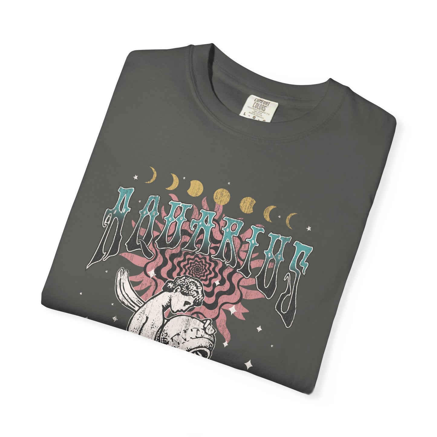 Aquarius Shirt Trendy Zodiac Comfort Colors  Graphic T shirt Astrology Tee Vintage Aquarius Birthday Gift