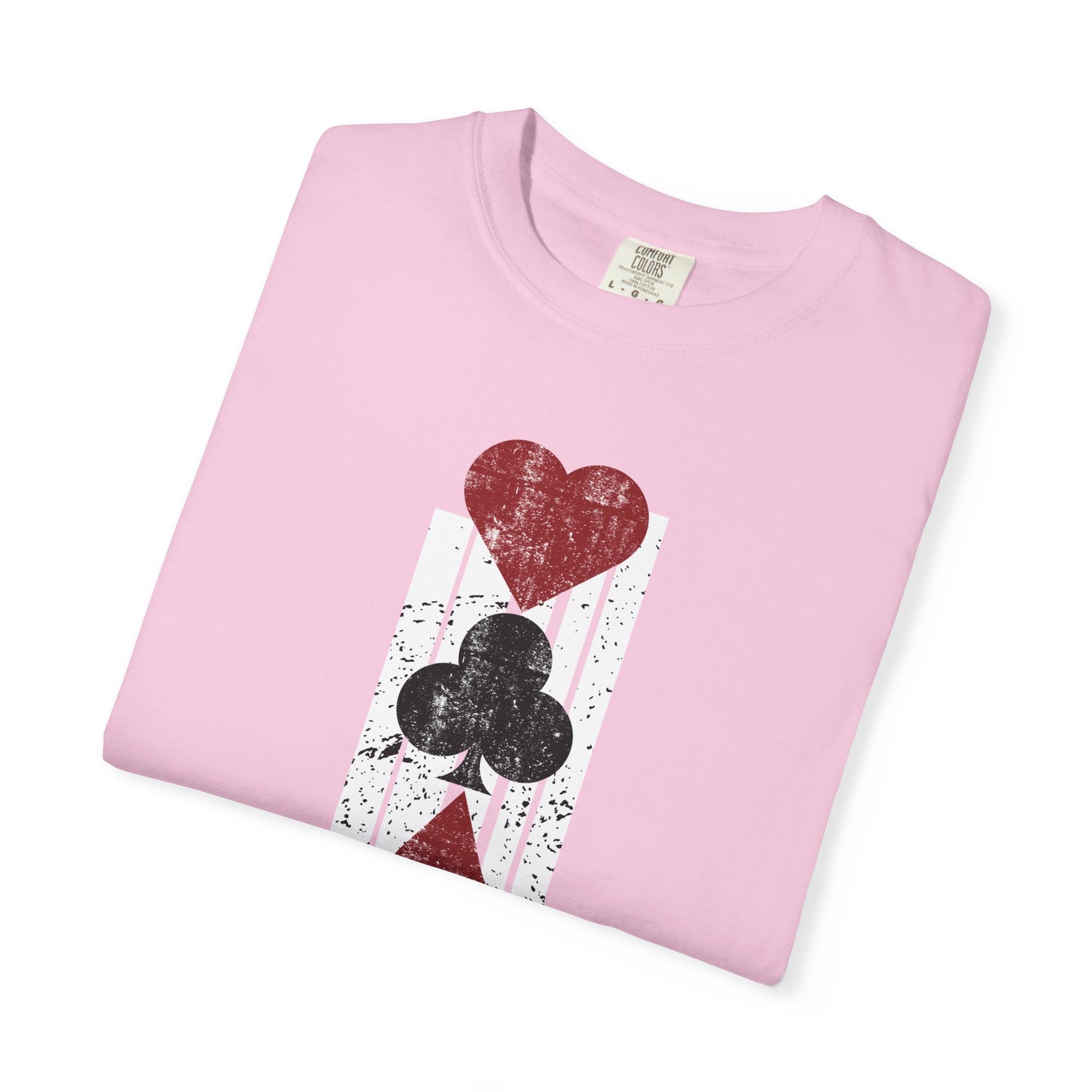 Queen Of Hearts Retro Shirt Vegas Gambling 80's Shirt Vacation Tee Unisex Garment-Dyed T-shirt Comfort Colors Shirt For Vegas Trip
