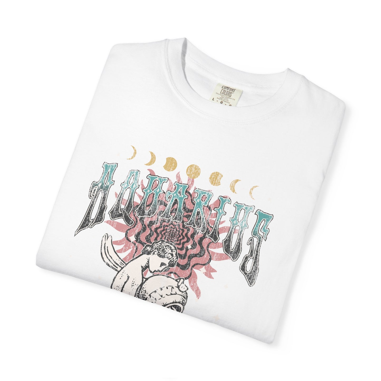 Aquarius Shirt Trendy Zodiac Comfort Colors  Graphic T shirt Astrology Tee Vintage Aquarius Birthday Gift