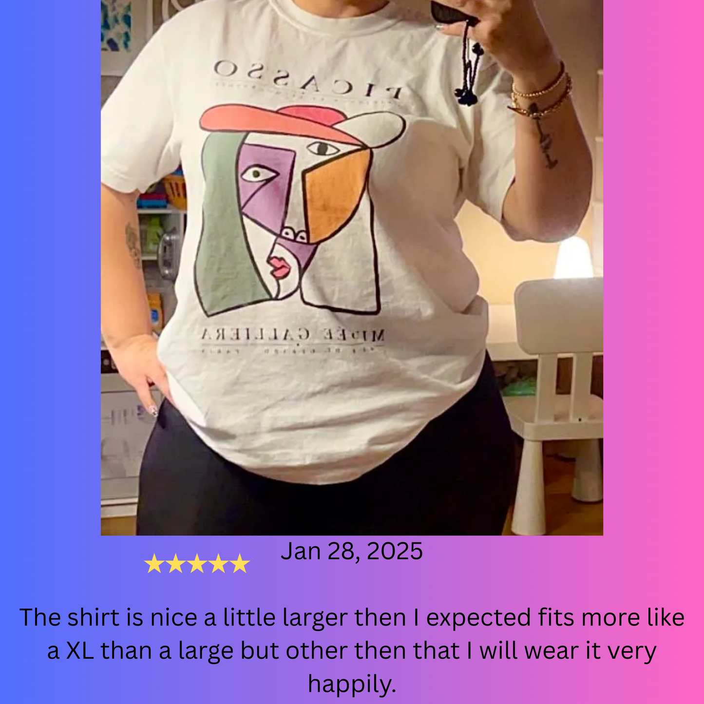Picasso Shirt  For Women Trendy Vintage Tee Modern Art Graphic t shirt Picasso Art Print Tee Urban Boho Glamour Artsy T-shirt