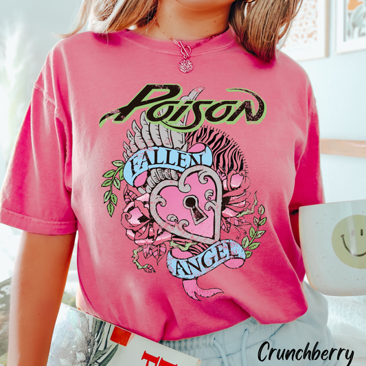 Poison 80's Rock Band Tee Comfort Colors Shirt  Concert Tee Unisex Poison T-shirt Rocker Tee Vintage Retro Tee