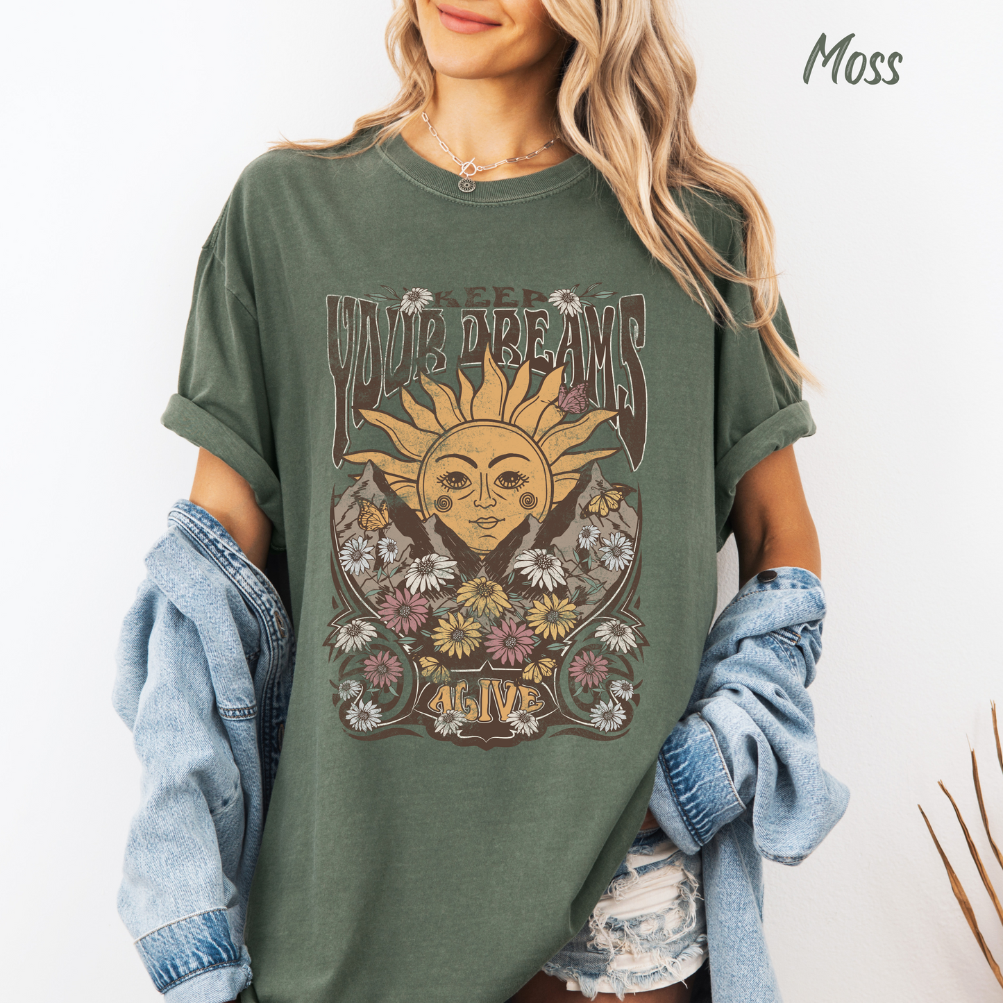 Keep Your Dreams Alive Beach Tee Comfort Color T-shirt Retro Shirt Boho Tee Hippie t-shirt