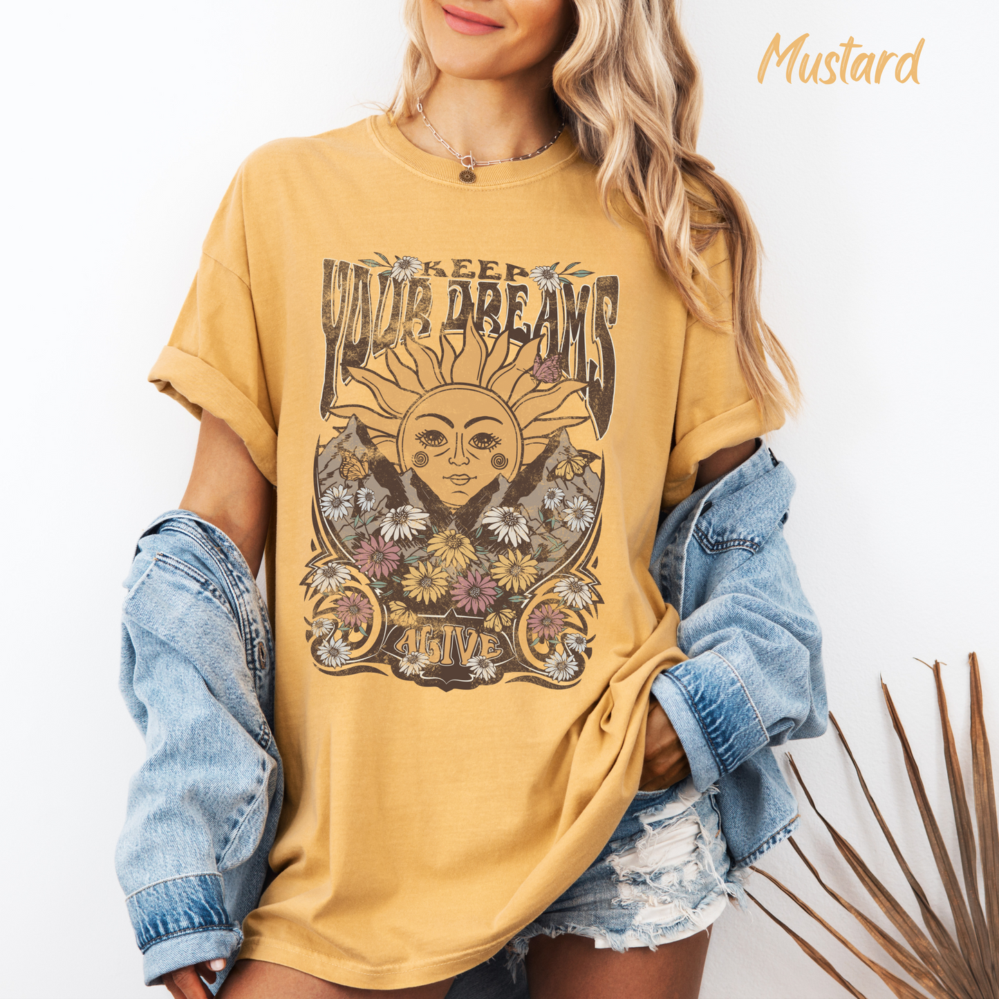 Keep Your Dreams Alive Beach Tee Comfort Color T-shirt Retro Shirt Boho Tee Hippie t-shirt