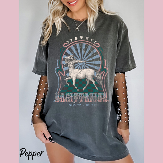 Sagittarius Shirt Trendy Zodiac Comfort Colors  Graphic T shirt Astrology Tee Gift For Her Unisex Tee Vintage Sagittarius Birthday Gift