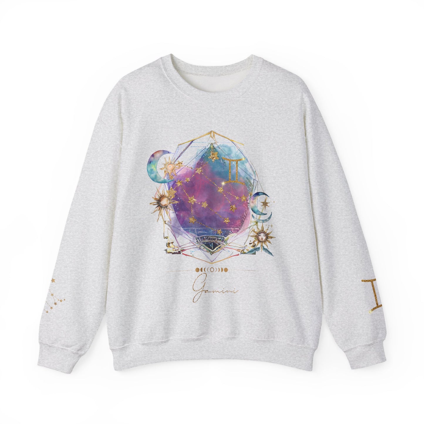 Gemini Sweatshirt Virgo Gift Unisex Astrology Sweatshirt Vintage Gemini Shirt Retro Boho Celestial Sweatshirt Gemini Birthday Zodiac Shirt