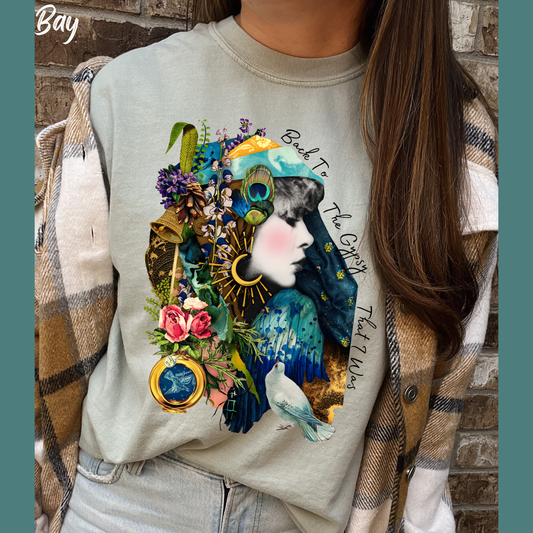 Gypsy Shirt Hippie T-Shirt Vintage Boho Floral 70's  Band Tee Festival t shirt  Comfort Colors Women's Graphic Bohemian Tee
