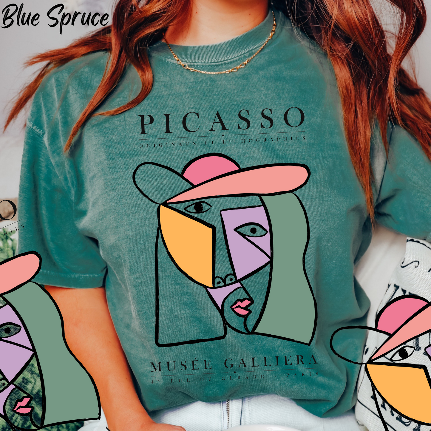 Picasso Shirt  For Women Trendy Vintage Tee Modern Art Graphic t shirt Picasso Art Print Tee Urban Boho Glamour Artsy T-shirt