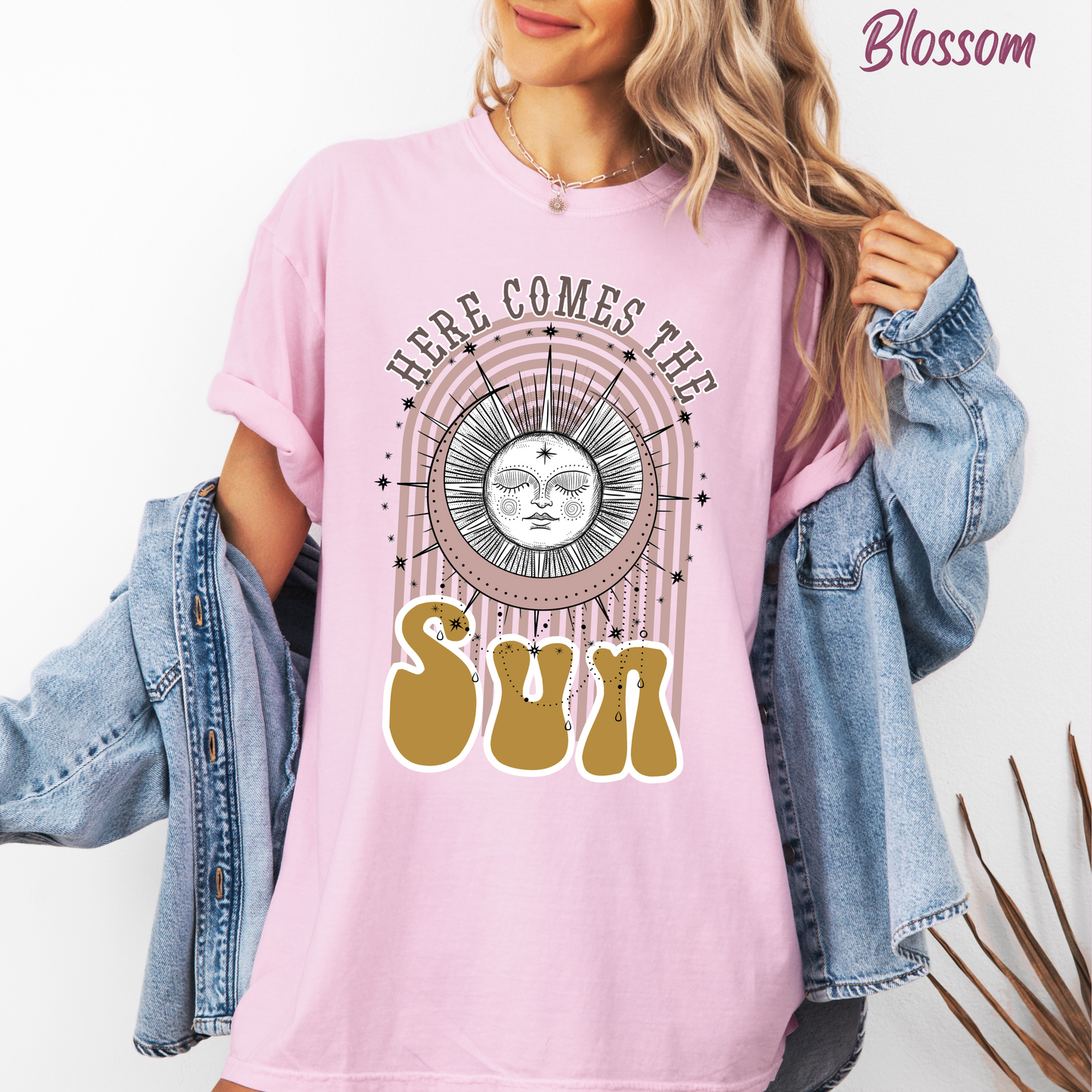 Here Comes The Sun T-Shirt Beach Tee Comfort Colors T-shirt Retro Shirt Boho Tee Hippie t-shirt