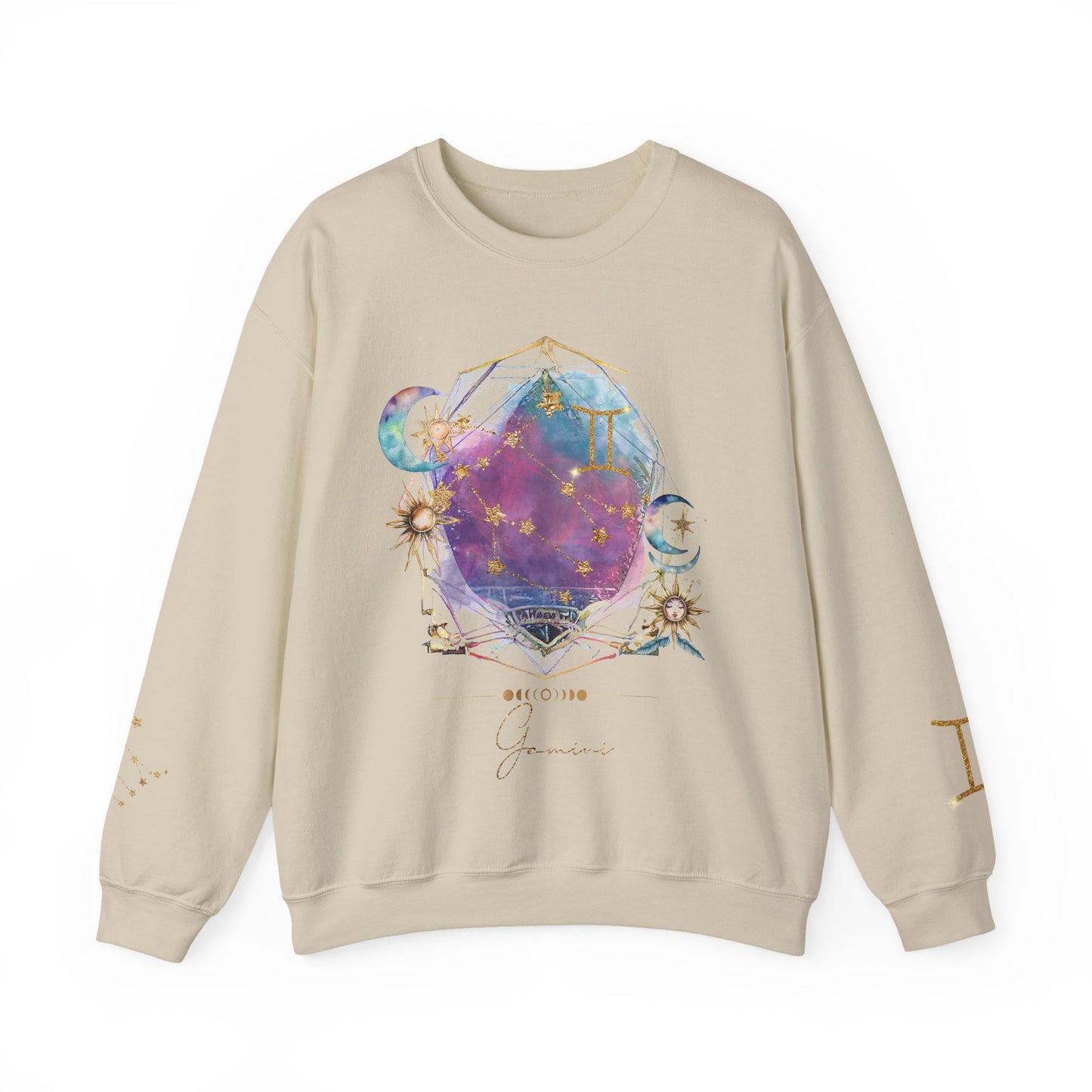Gemini Sweatshirt Virgo Gift Unisex Astrology Sweatshirt Vintage Gemini Shirt Retro Boho Celestial Sweatshirt Gemini Birthday Zodiac Shirt