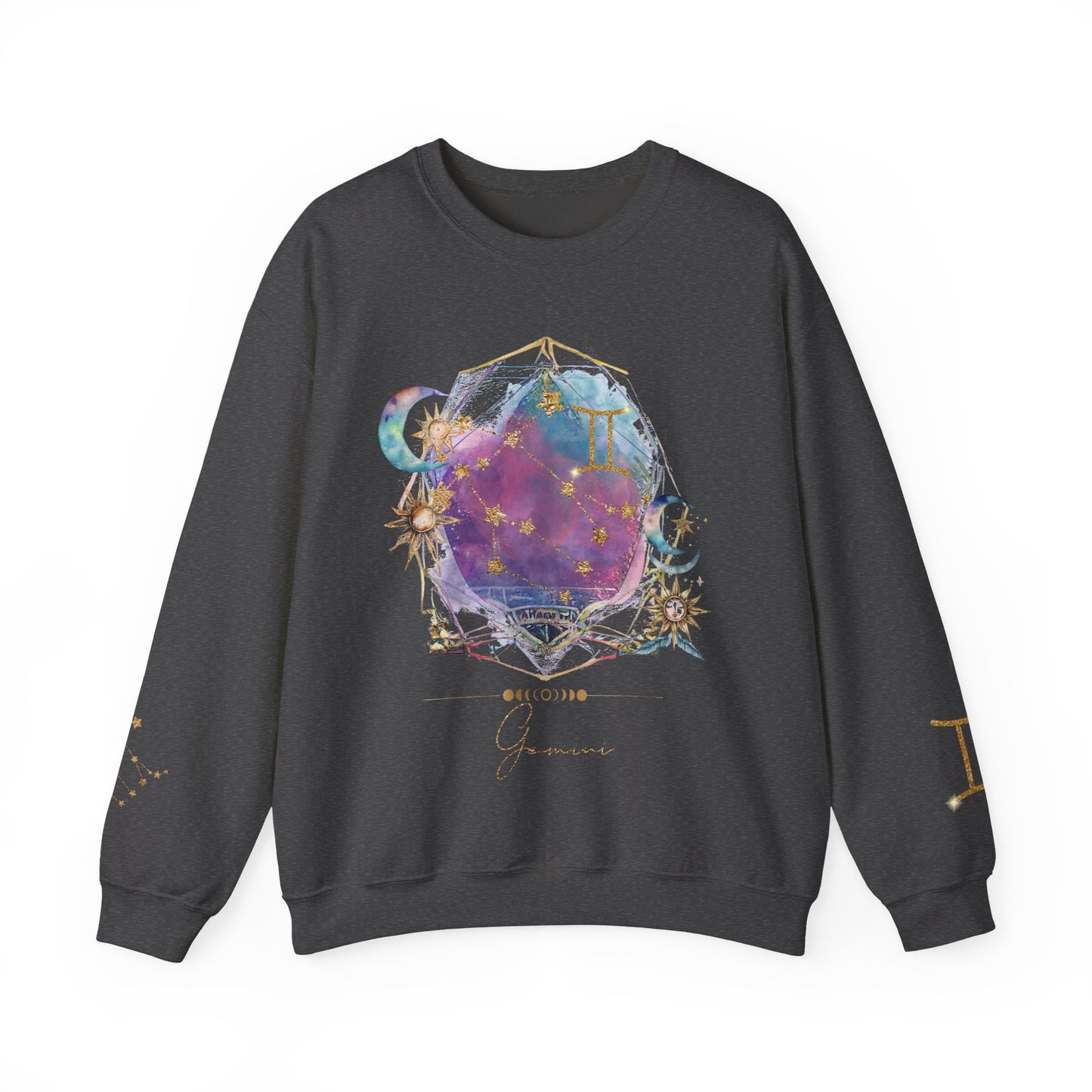 Gemini Sweatshirt Virgo Gift Unisex Astrology Sweatshirt Vintage Gemini Shirt Retro Boho Celestial Sweatshirt Gemini Birthday Zodiac Shirt