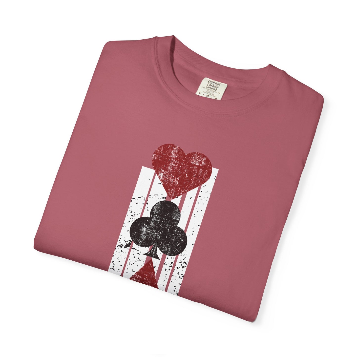 Queen Of Hearts Retro Shirt Vegas Gambling 80's Shirt Vacation Tee Unisex Garment-Dyed T-shirt Comfort Colors Shirt For Vegas Trip