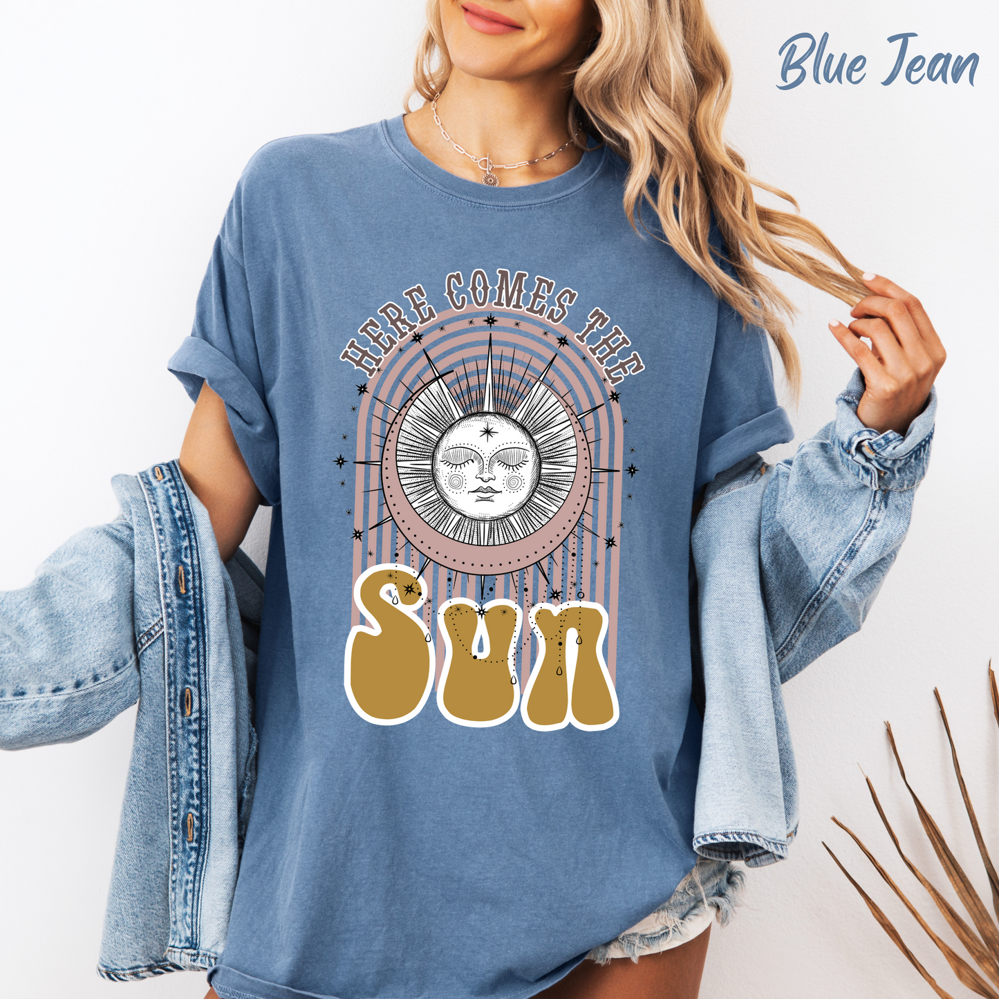 Here Comes The Sun T-Shirt Beach Tee Comfort Colors T-shirt Retro Shirt Boho Tee Hippie t-shirt