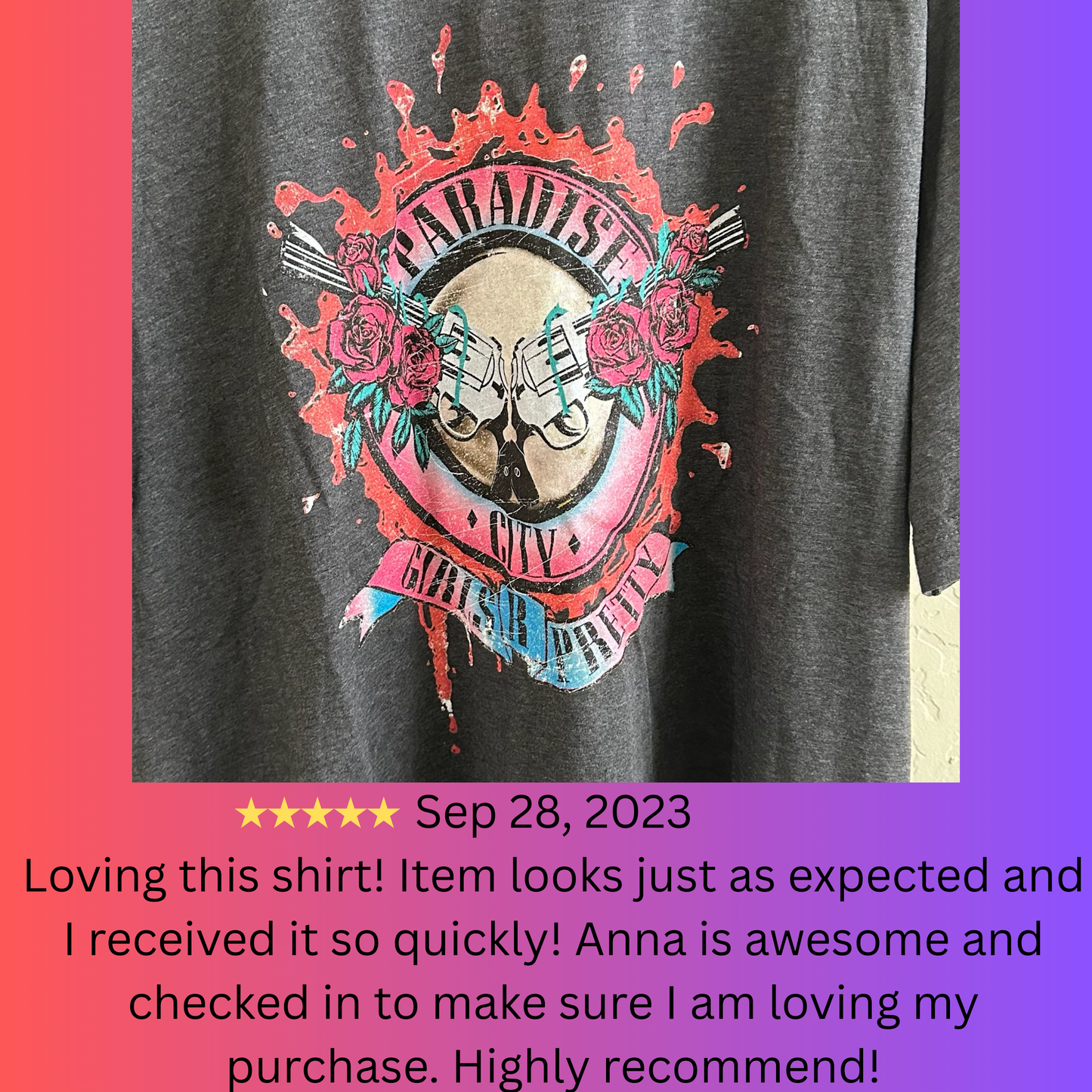 Paradise City Shirt 80s Graffiti Paint Retro Graphic Tee Comfort Color Shirt Concert Tee Trendy Festival Rocker T-shirt