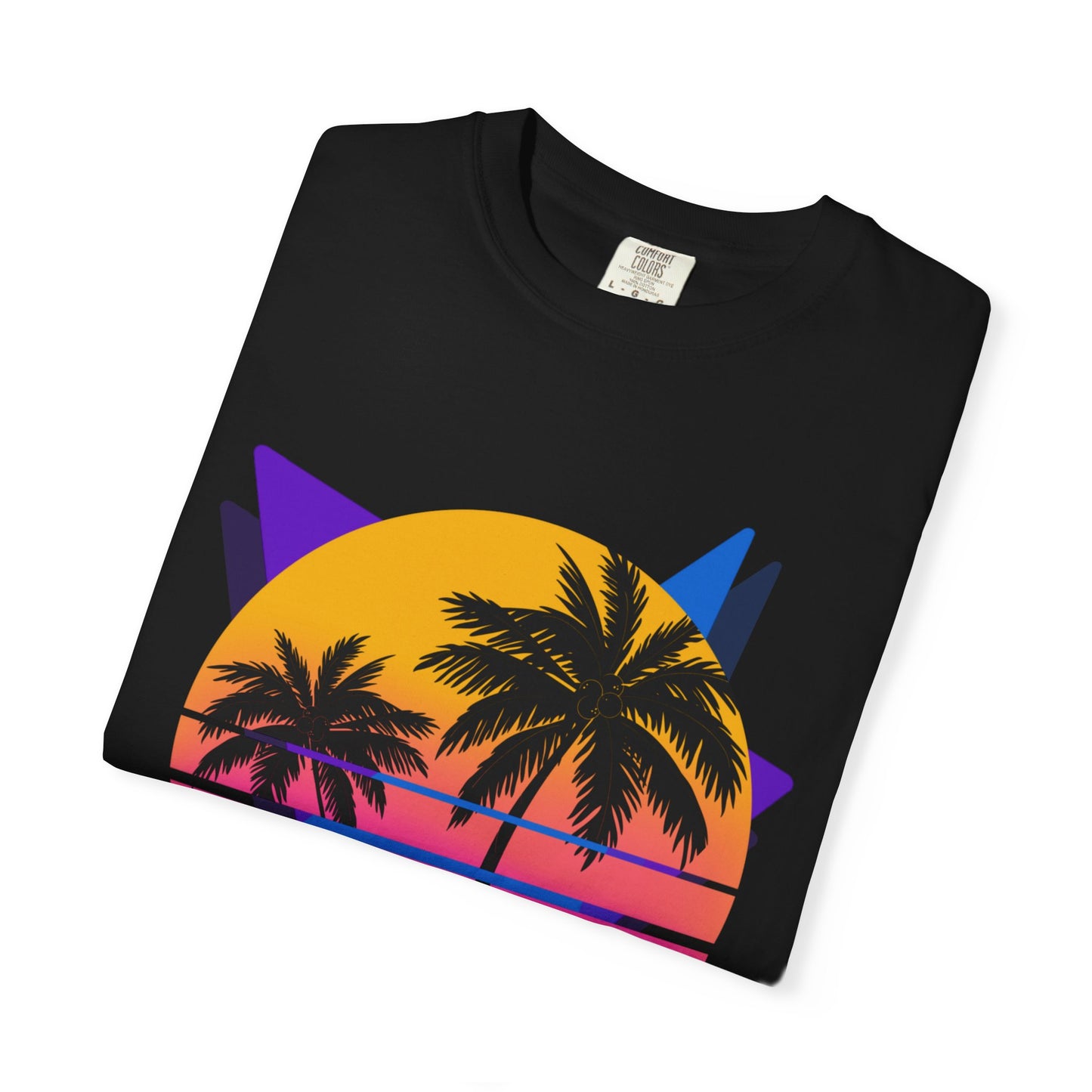 Neon Shirt Comfort Colors Shirt Retro 80's Palm Tree  Gifts For Her  Women Trendy Beach Vacation Tee Birthday Gift Teen