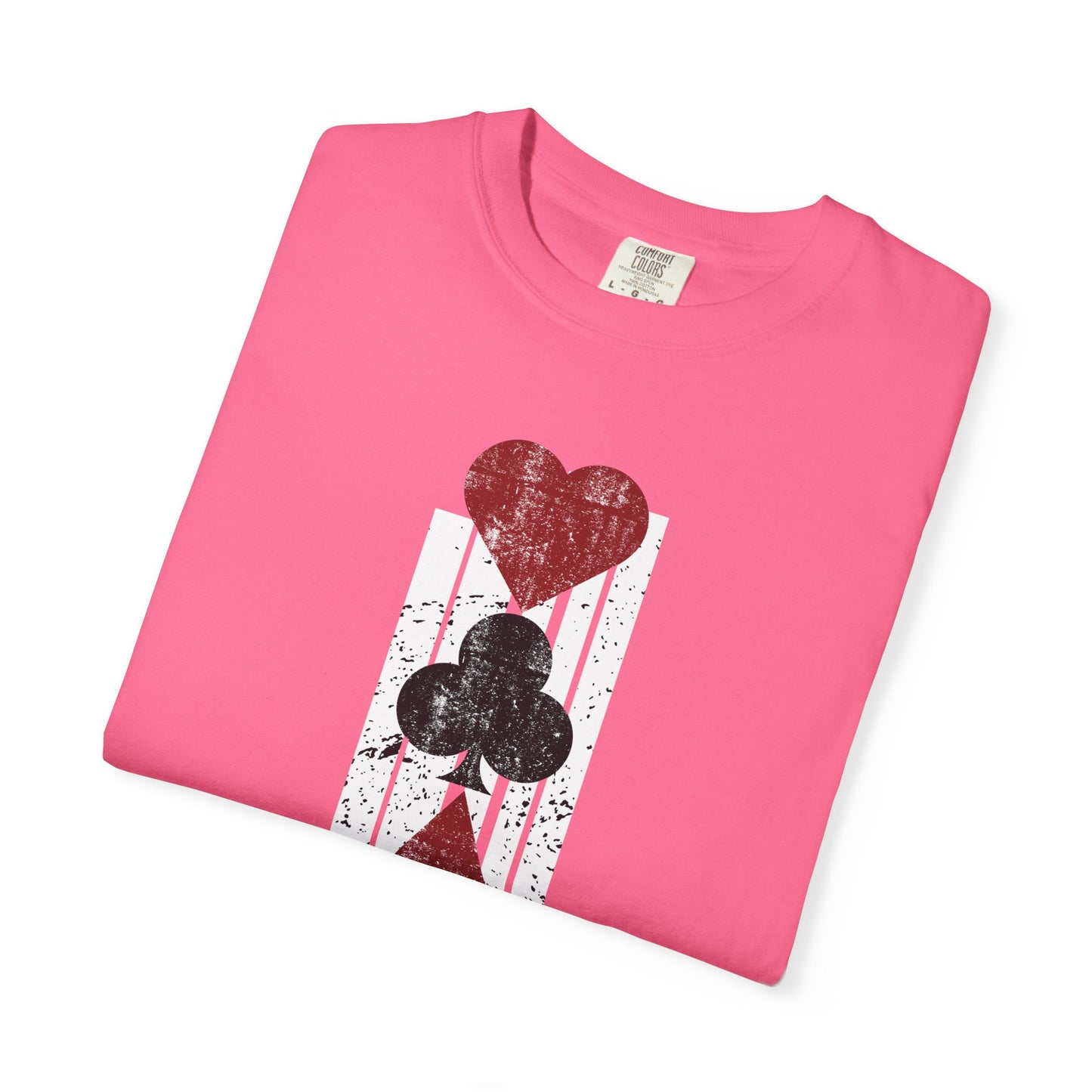 Queen Of Hearts Retro Shirt Vegas Gambling 80's Shirt Vacation Tee Unisex Garment-Dyed T-shirt Comfort Colors Shirt For Vegas Trip