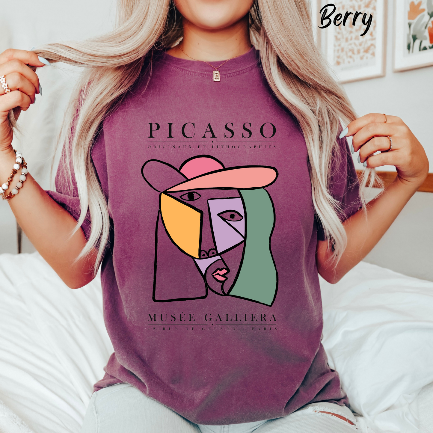 Picasso Shirt  For Women Trendy Vintage Tee Modern Art Graphic t shirt Picasso Art Print Tee Urban Boho Glamour Artsy T-shirt