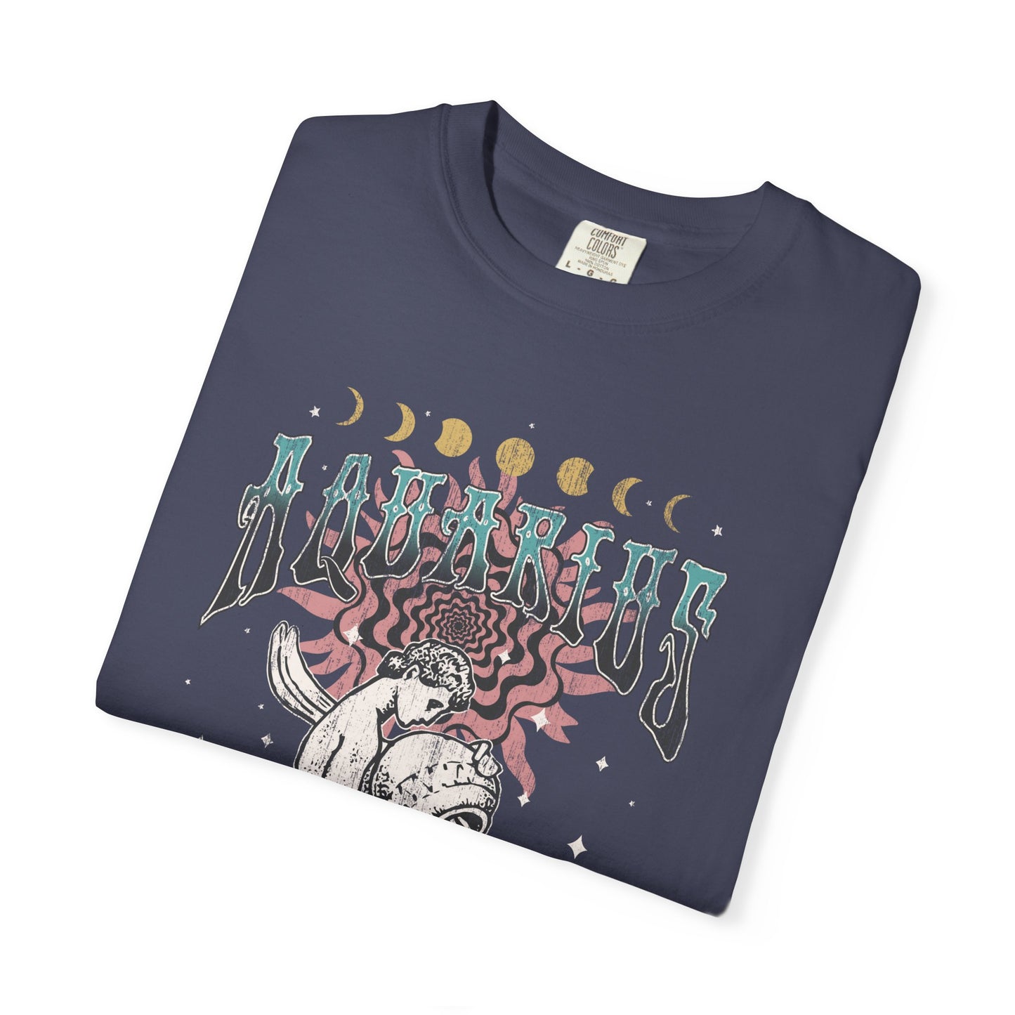 Aquarius Shirt Trendy Zodiac Comfort Colors  Graphic T shirt Astrology Tee Vintage Aquarius Birthday Gift