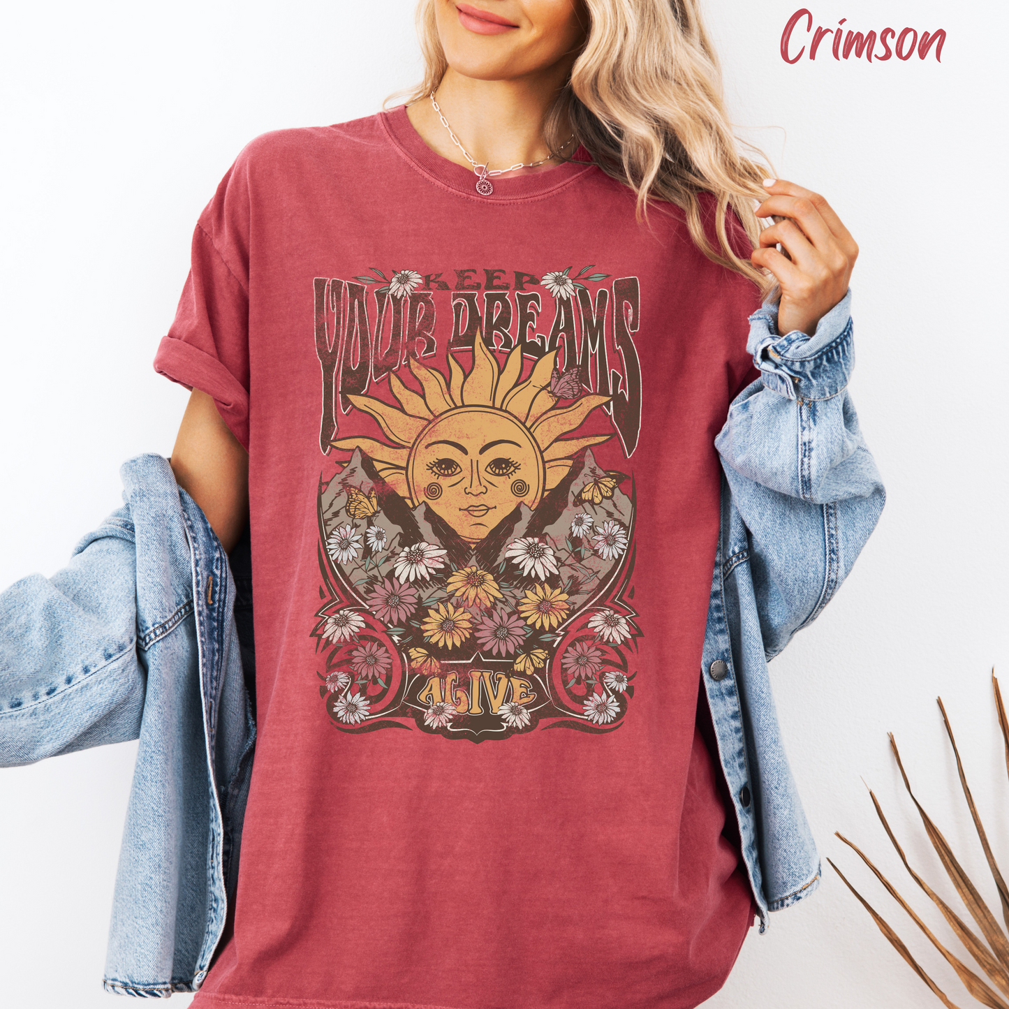 Keep Your Dreams Alive Beach Tee Comfort Color T-shirt Retro Shirt Boho Tee Hippie t-shirt