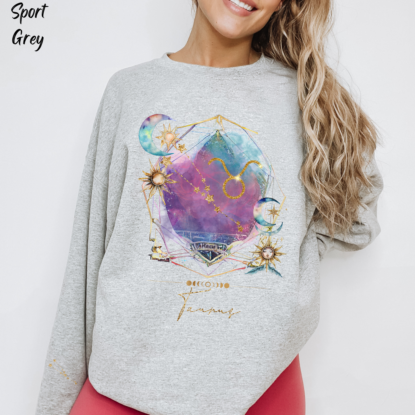 Taurus Sweatshirt Taurus Gift Astrology Sweatshirt Vintage Taurus Zodiac Shirt Retro Boho Celestial Sweatshirt Taurus Birthday Horoscope